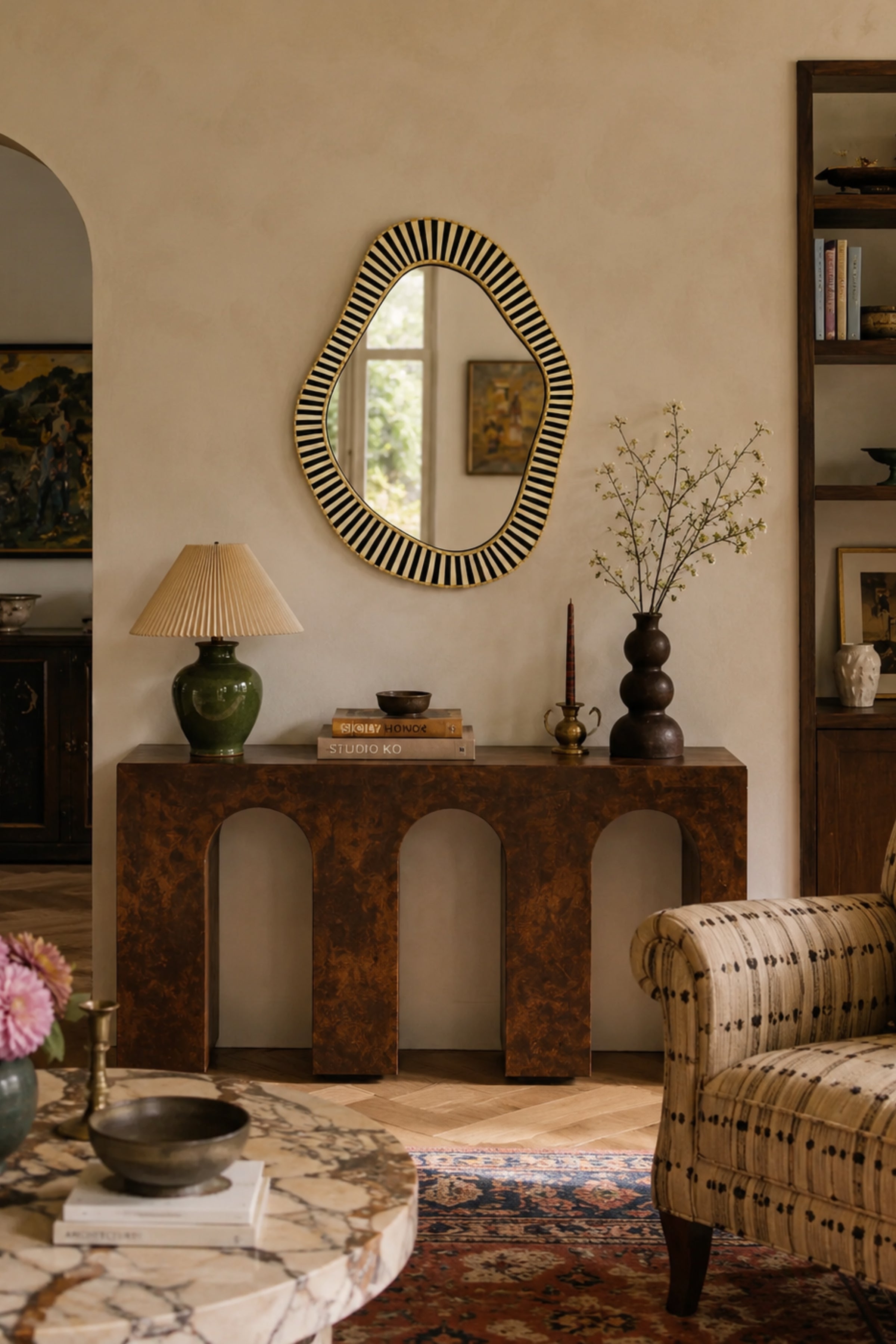 Striata Wave Mirror