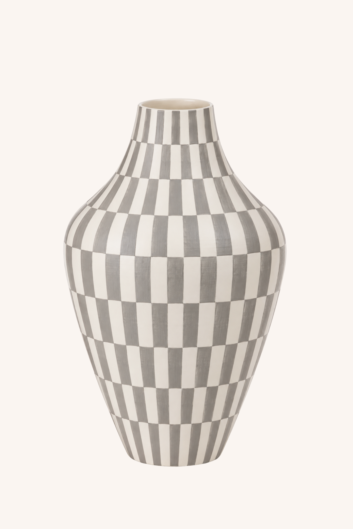 Charcoal Chess Vase