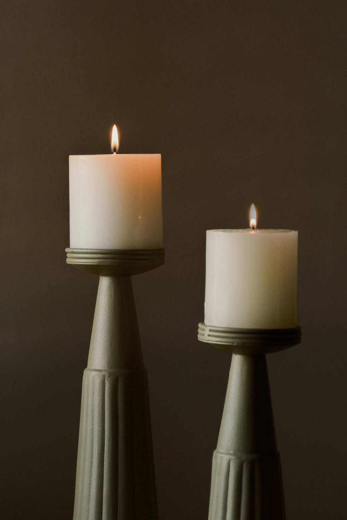 Striation Column Candle Set