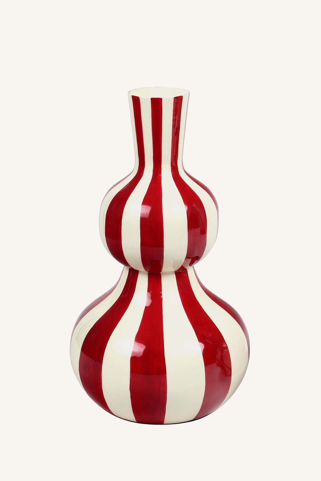 Crimson Cascade Form Vase - Maroon