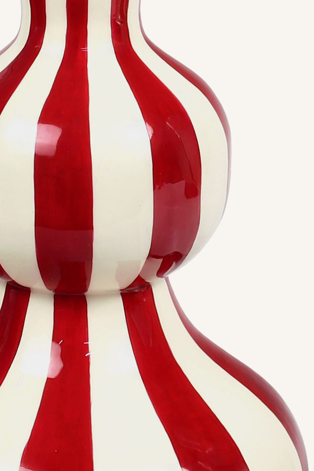 Crimson Cascade Form Vase - Maroon