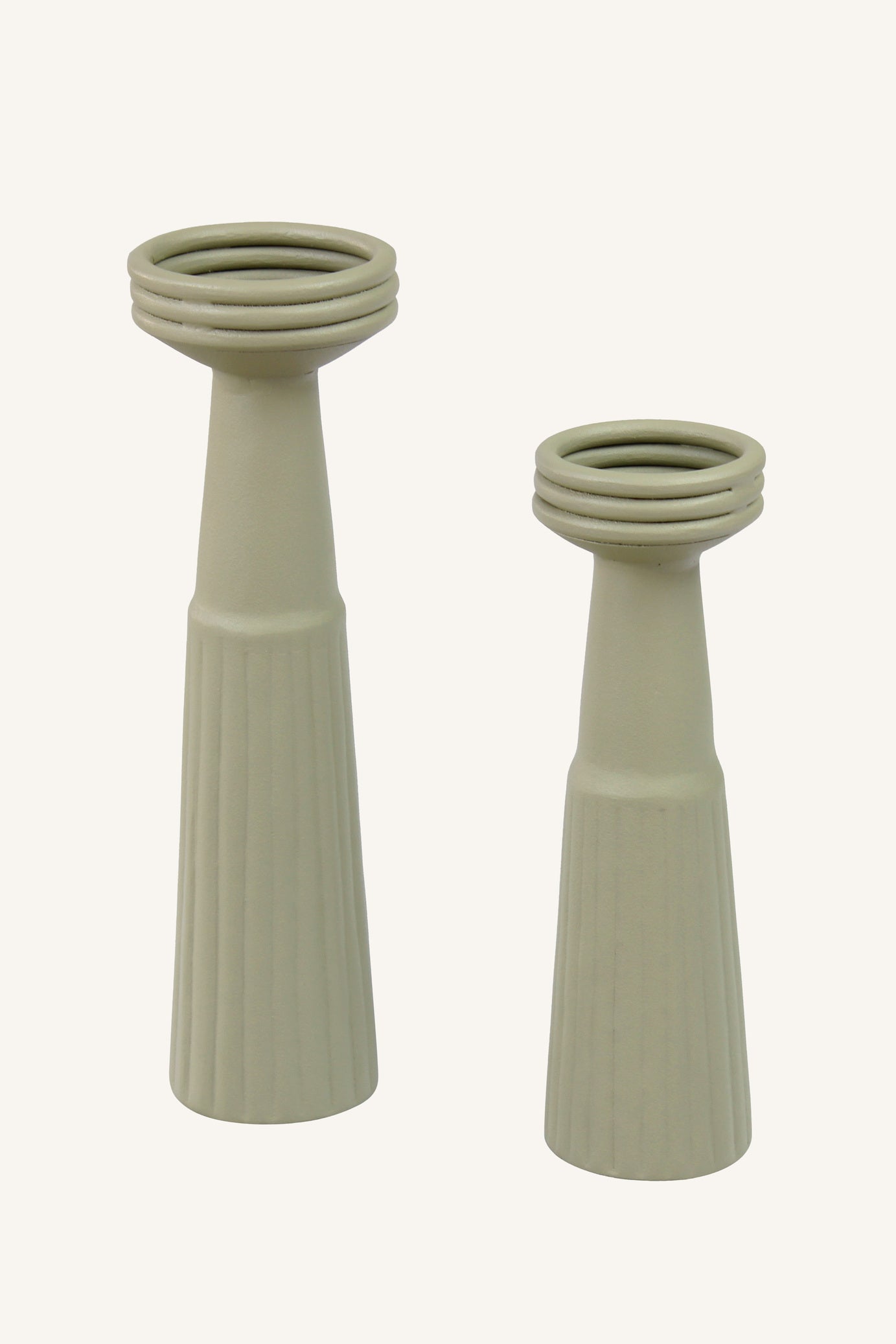 Striation Column Candle Set