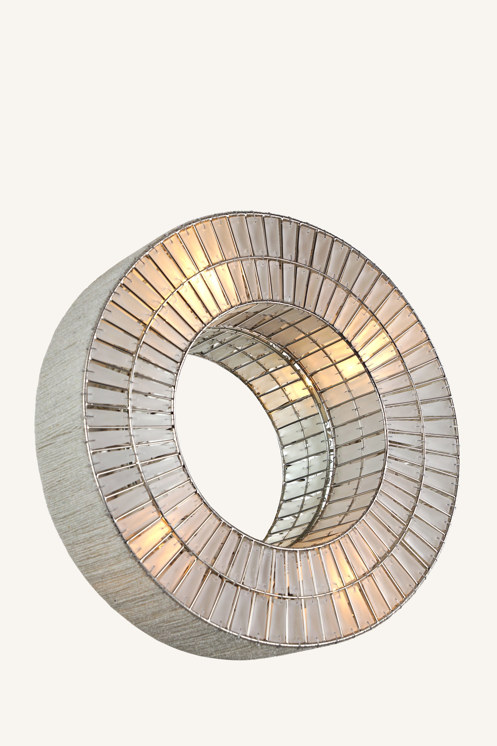 Celestara Silver Mirrored Ring Sconce