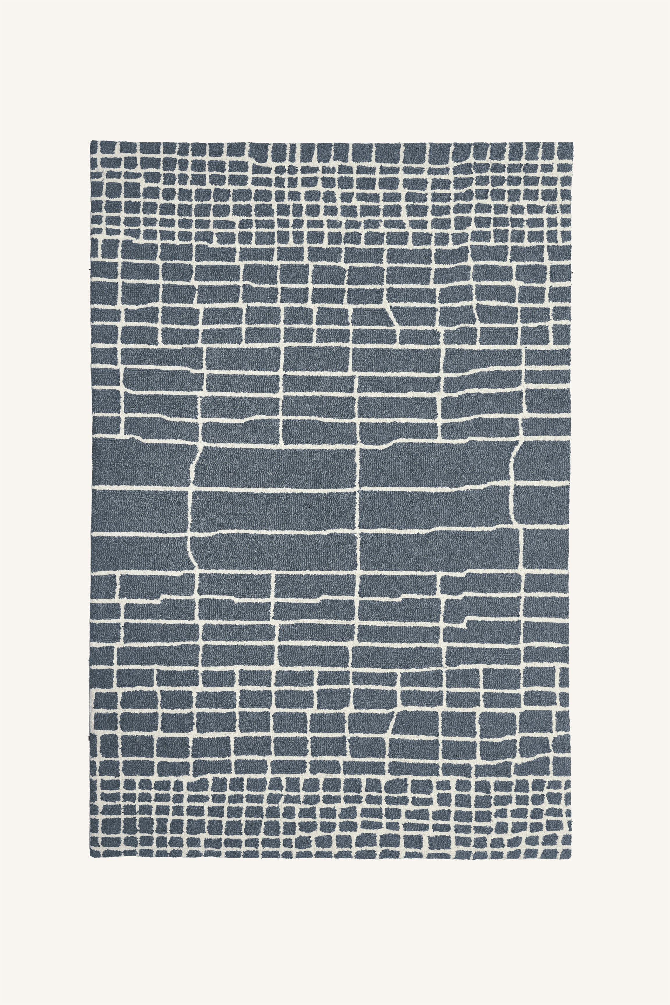Sage Grid Meadow Rug - Blue