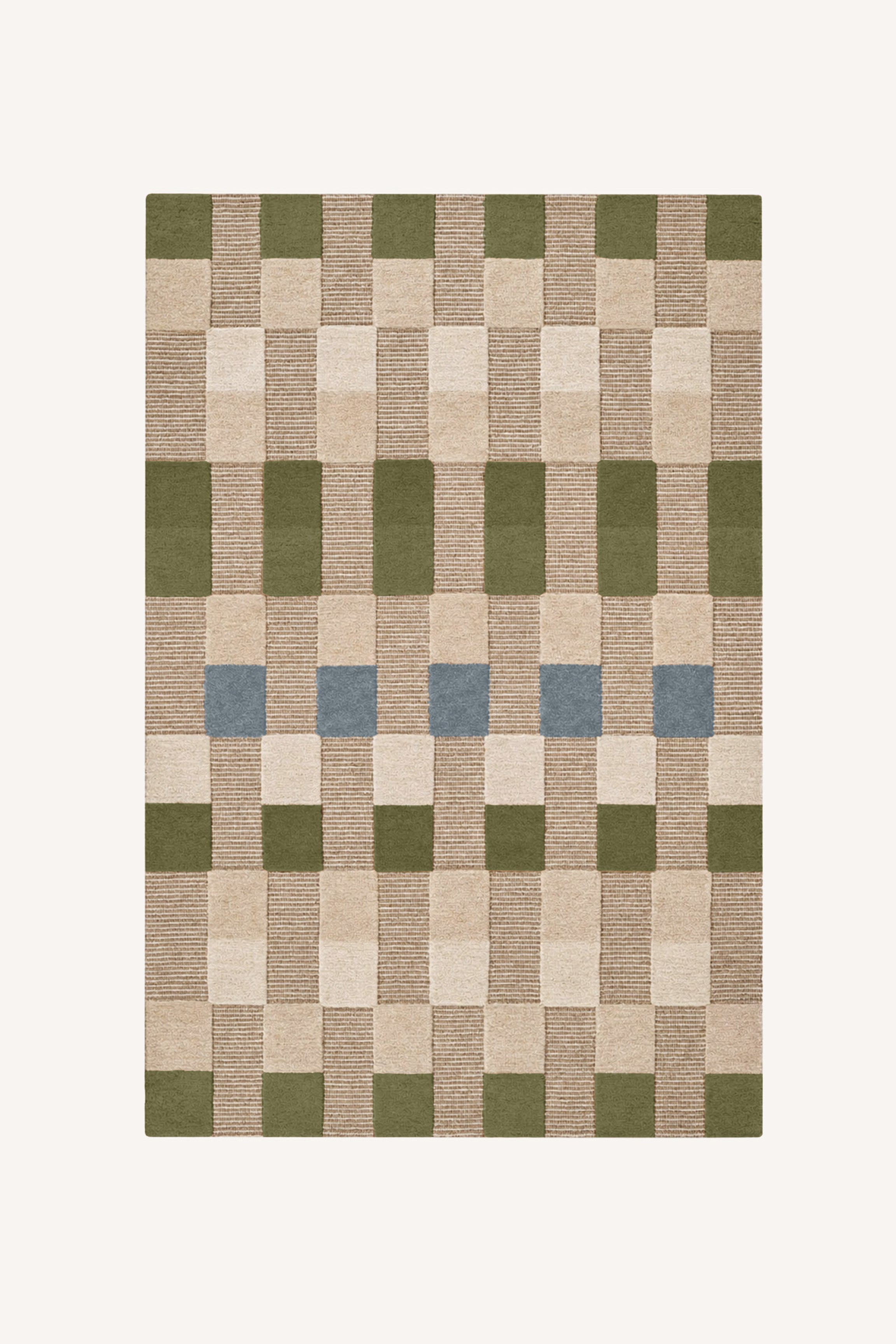 Buna Tile Rug - Green