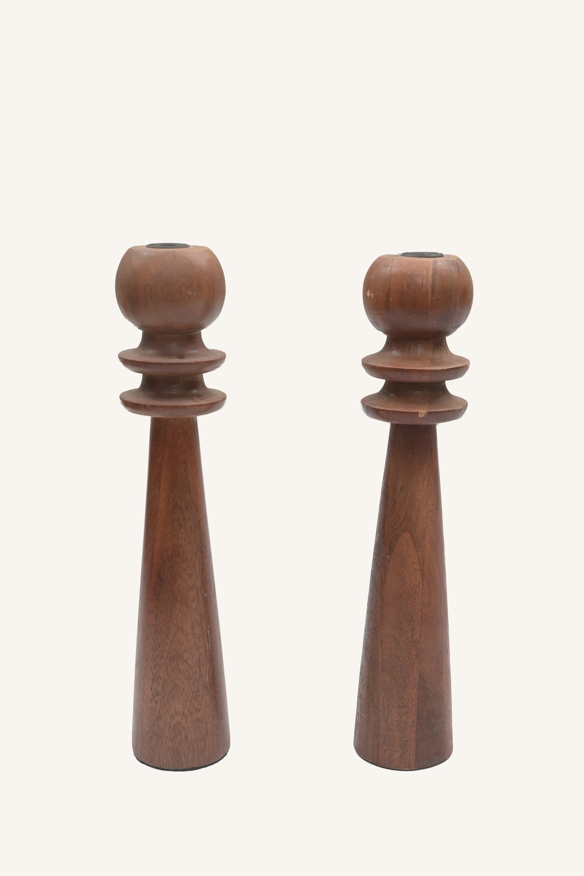 Sculpted Twin Taper Holders