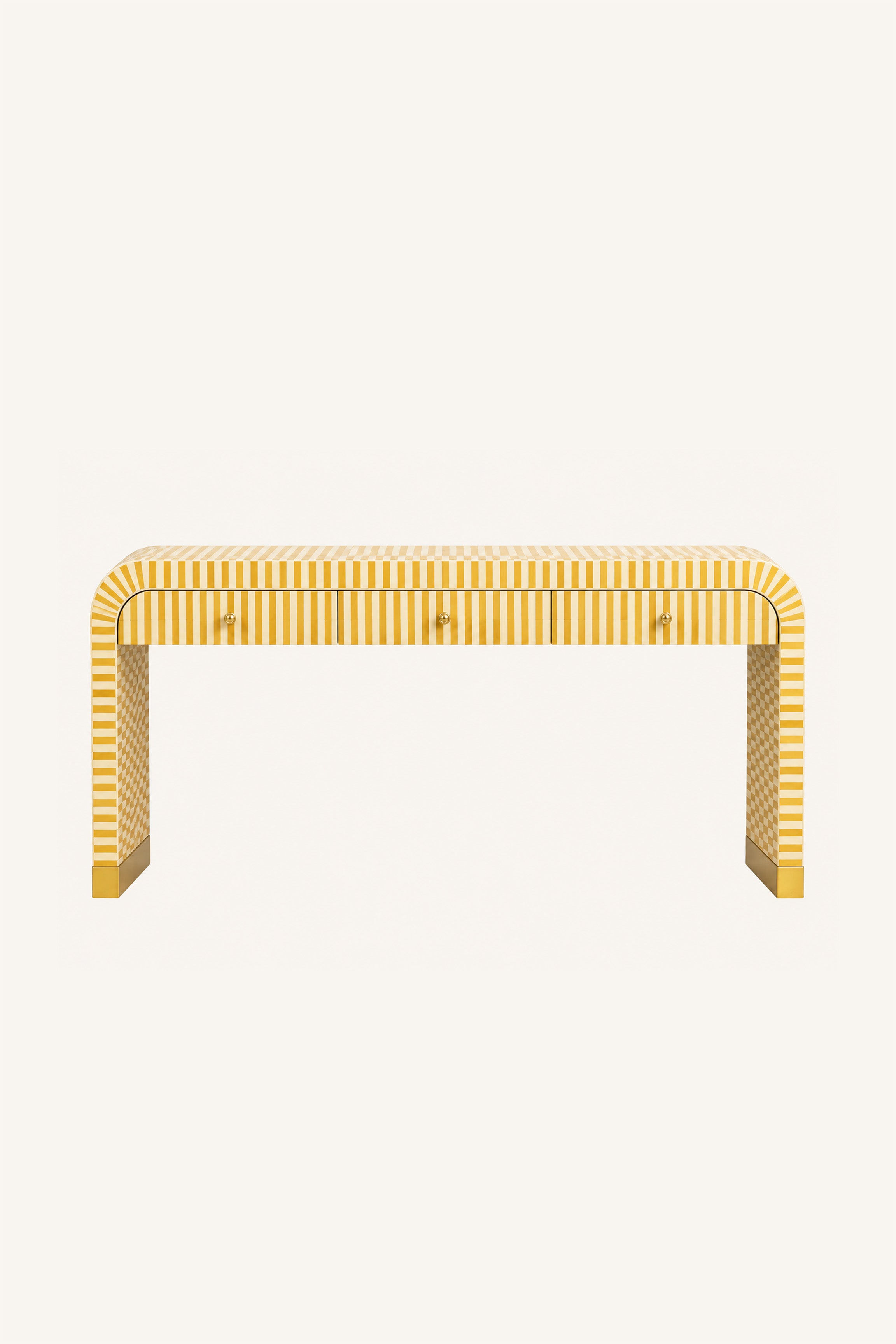 Marquetry Arc Console