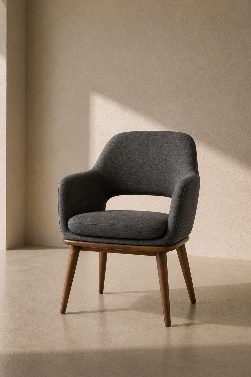 Noir Curve Dining Chair