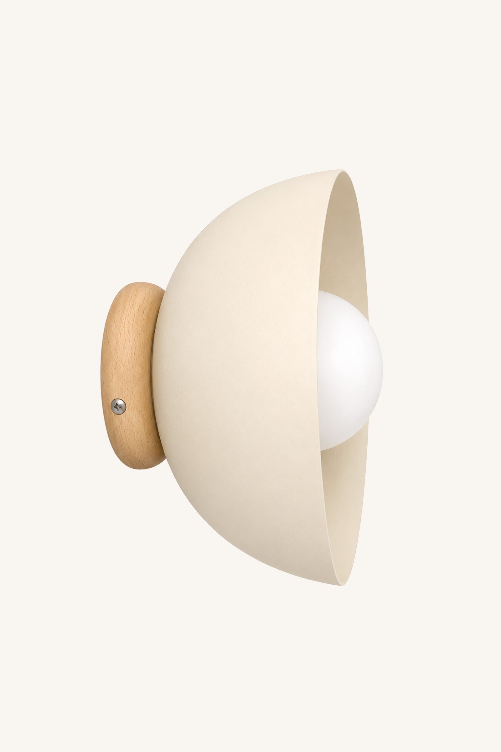 Luna Sphere Sconce - Cream