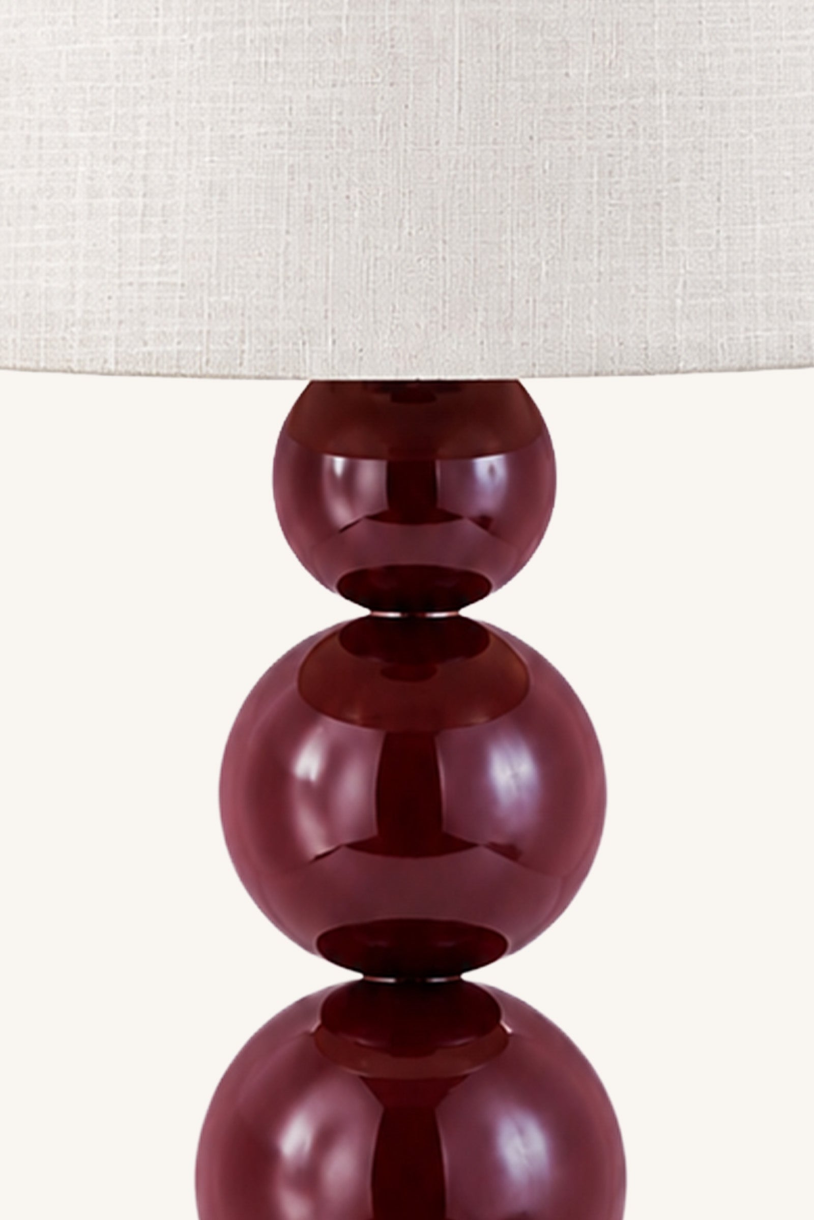 Cascade Pillar Lamp - Burgundy