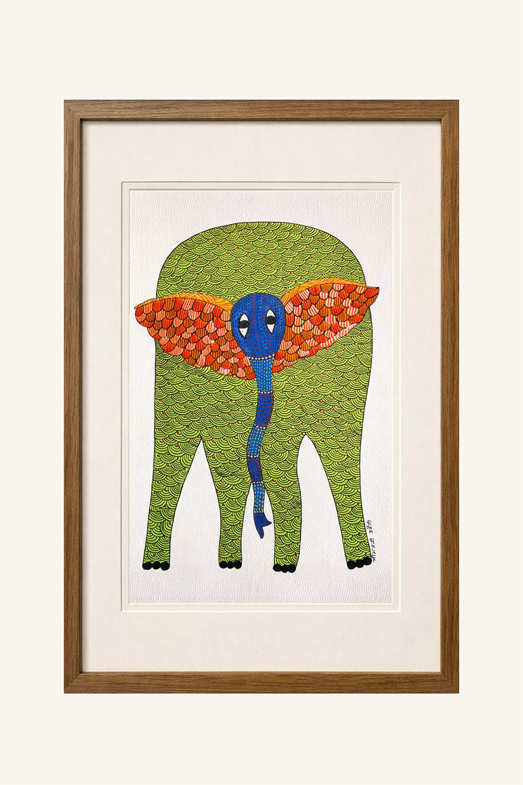 The Painted Wanderer Gond Art