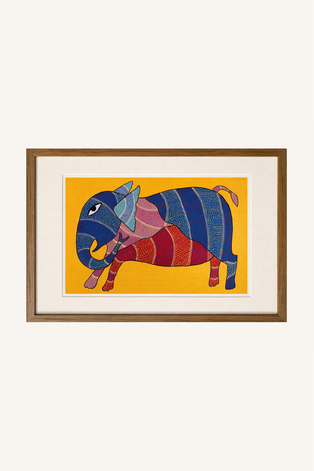 Indigo Guardian Gond Art