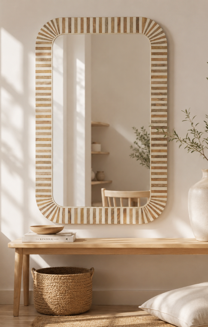 Sunray Border Wall Mirror