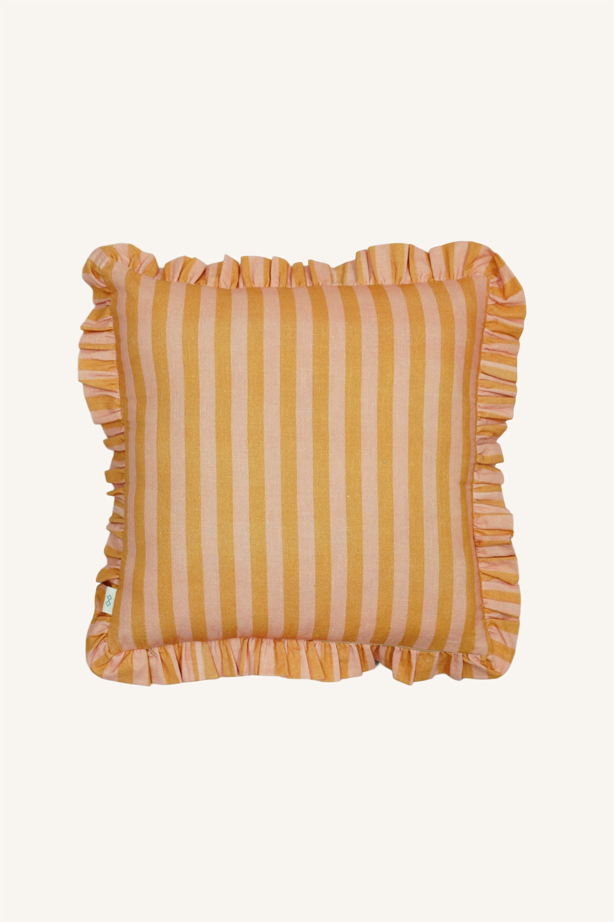 Golden Parlour Ruffle Pillow
