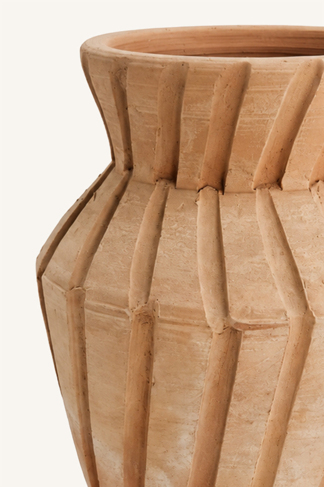 Pleated Clay Pot
