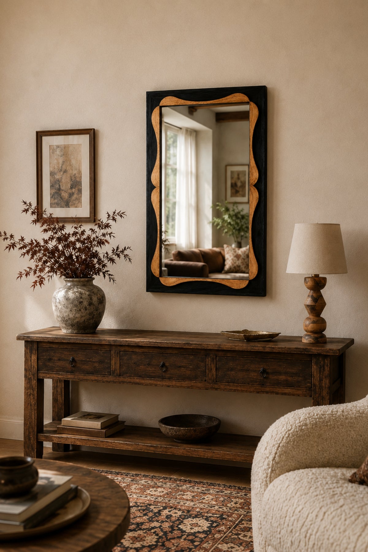 Groundline Painted mirror