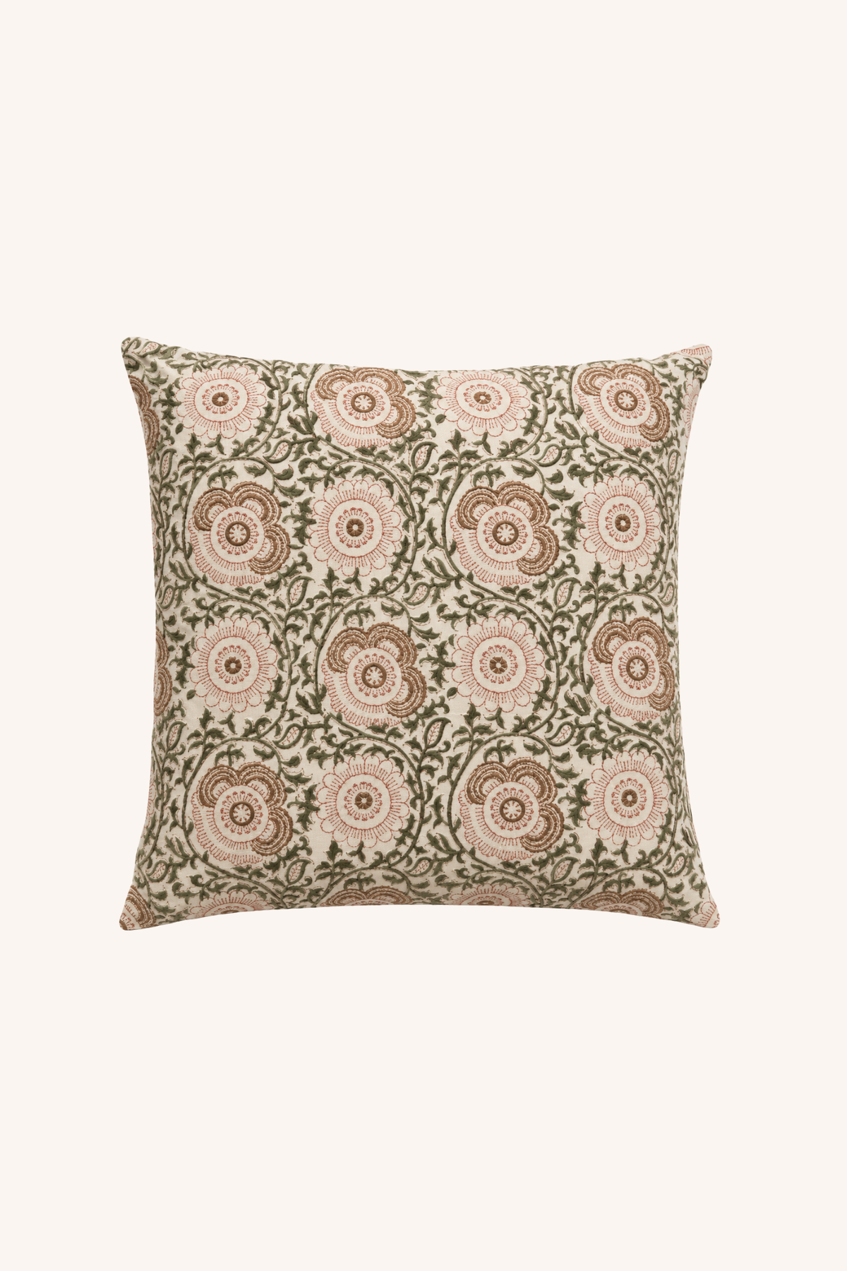 Heritage Medallion Pillow- Green