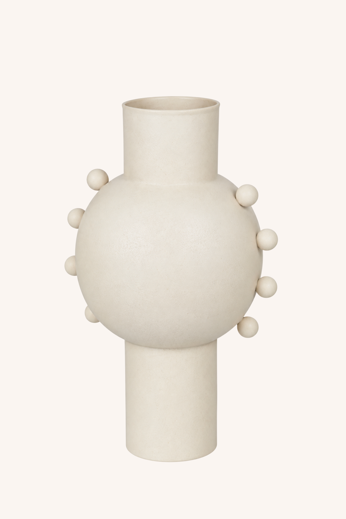 Terra Axis Handle Vase - White