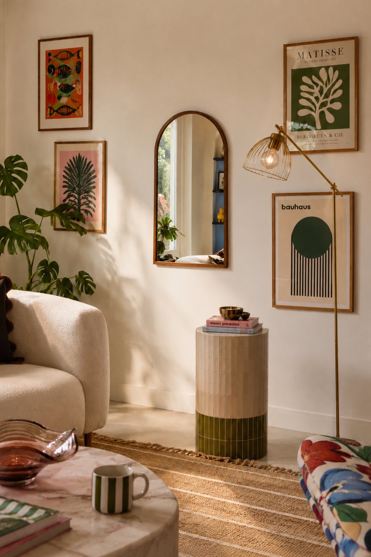 Ribbed Ellipse Mirror