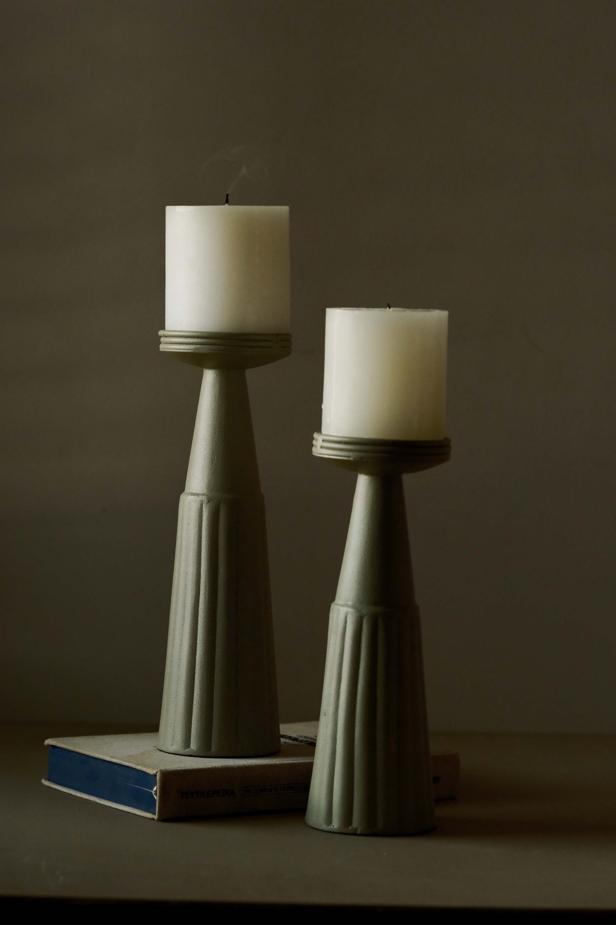 Striation Column Candle Set