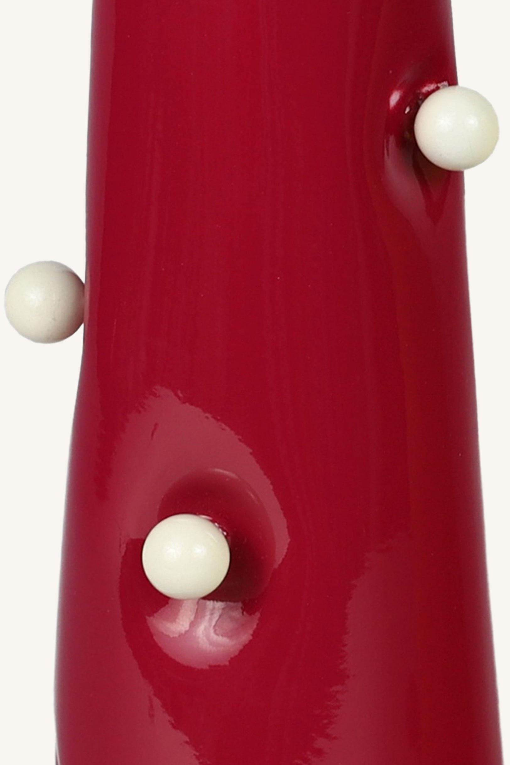 Crimson Vista Pierced Vase