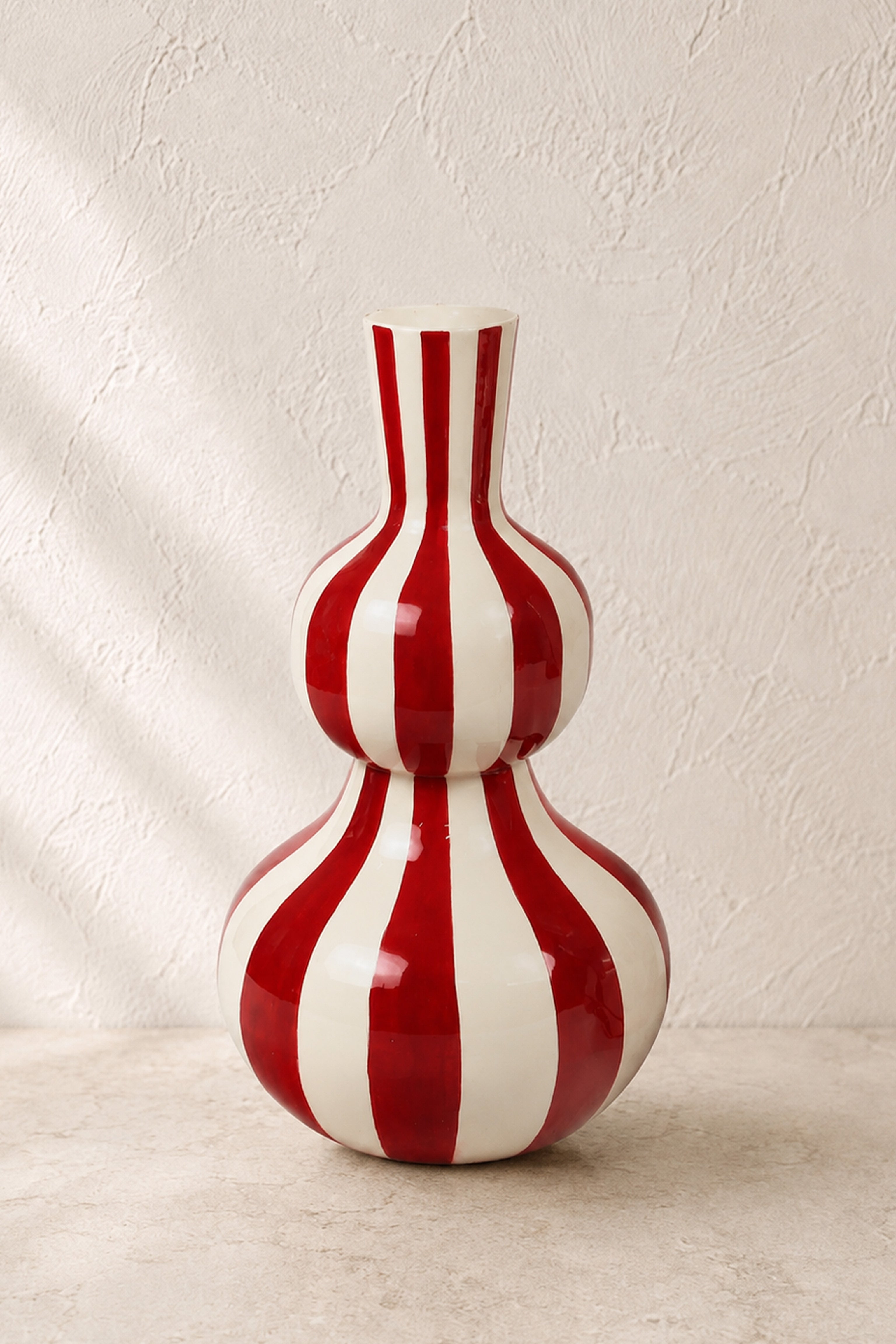 Crimson Cascade Form Vase