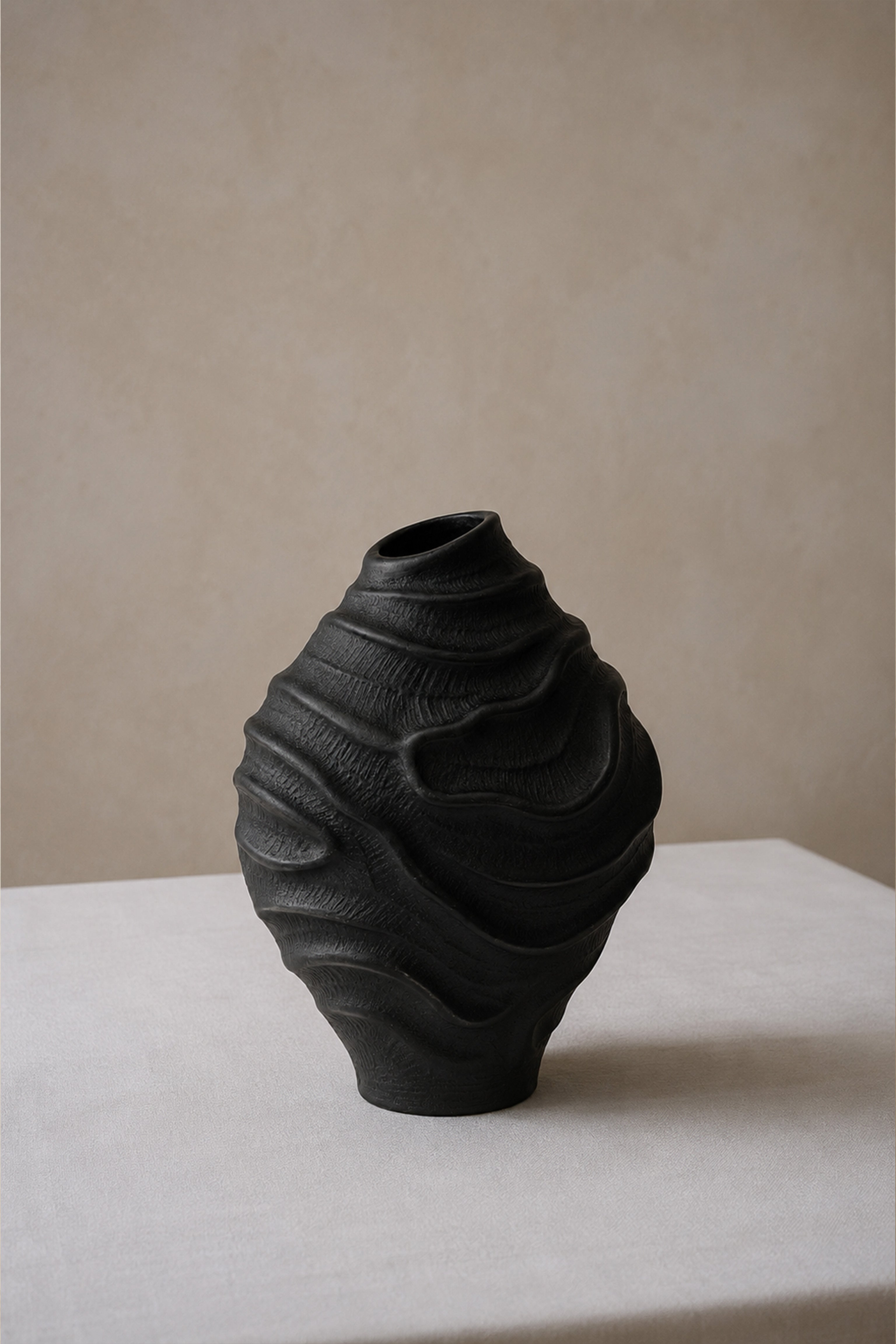 Astra Ripple Sculpture Vase