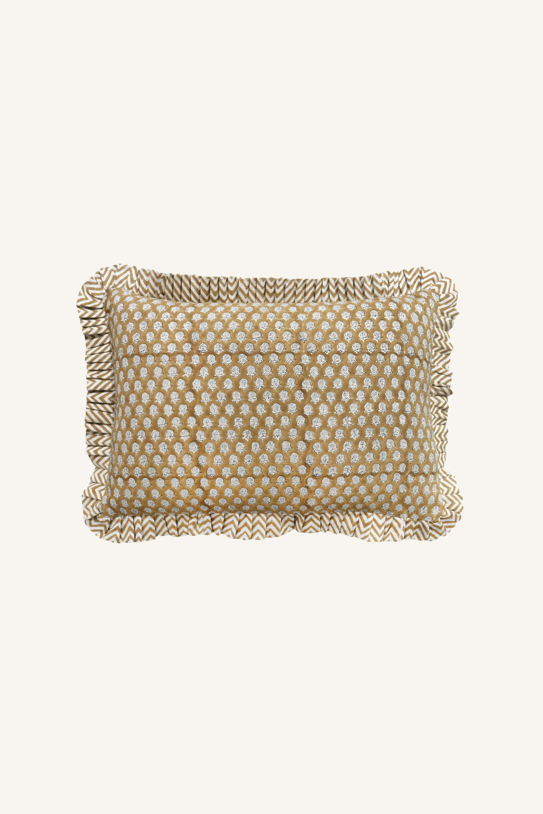 Honey Lattice Ruffle Lumbar