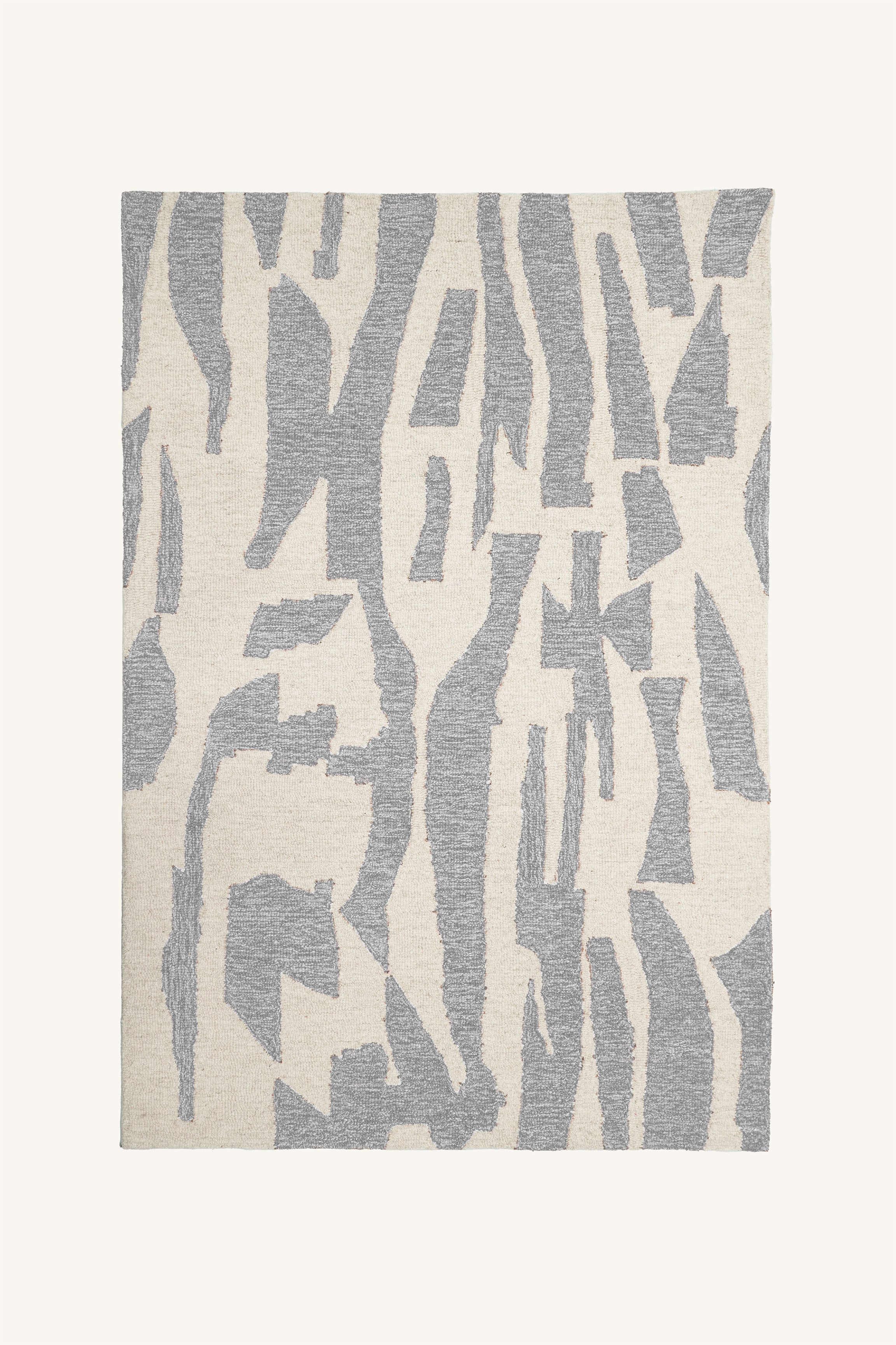 Clay Echo Pattern Rug - Grey