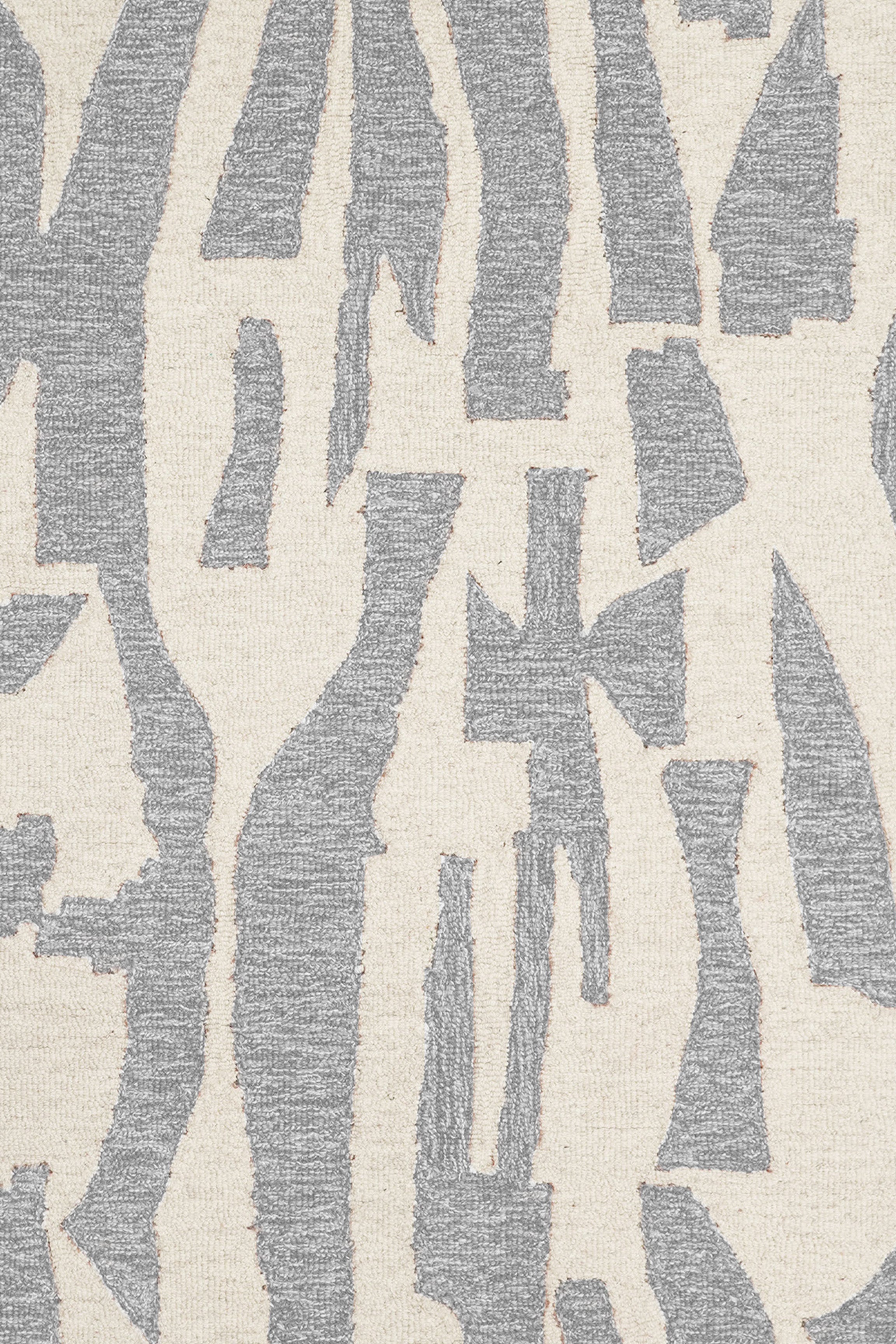 Clay Echo Pattern Rug - Grey