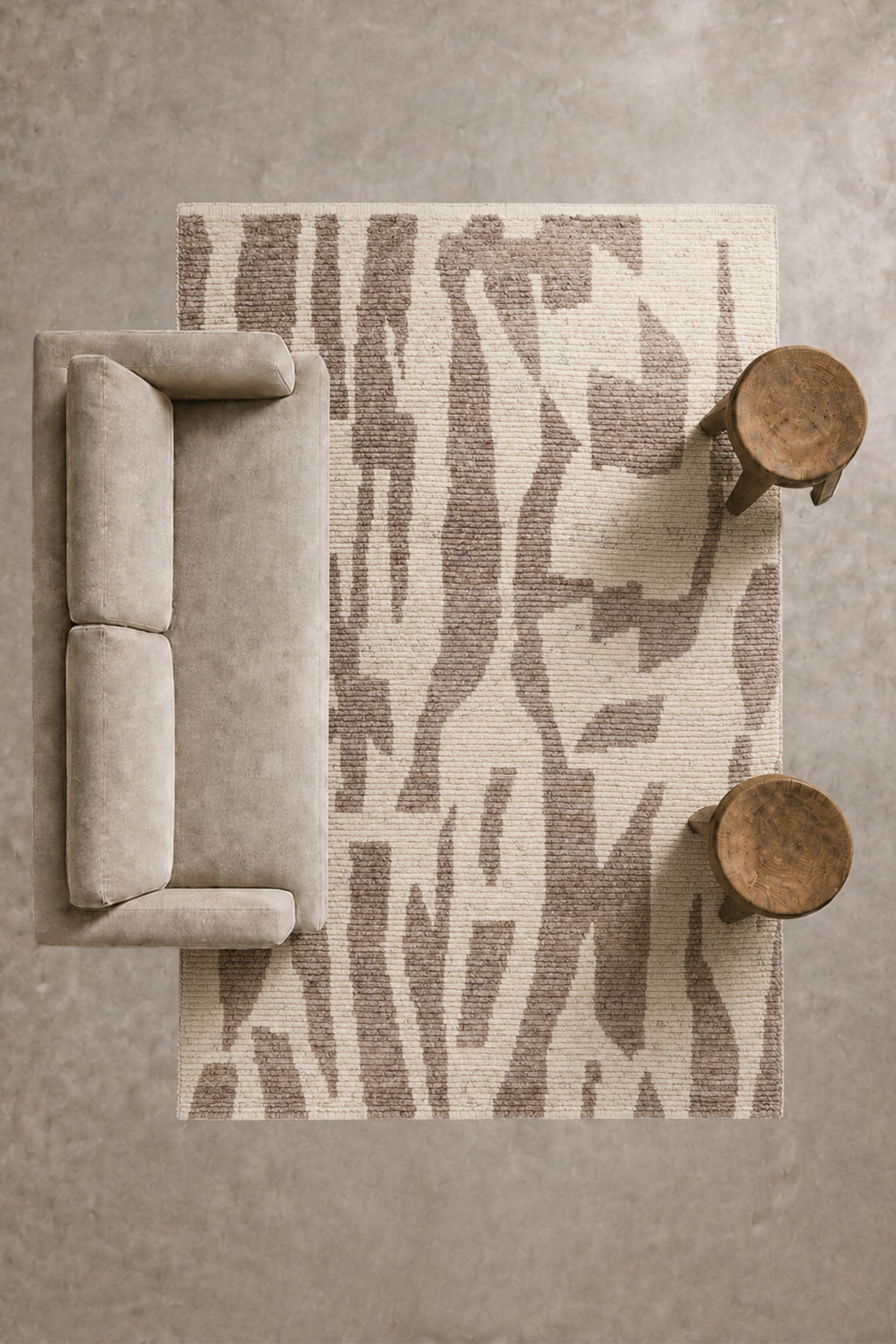 Clay Echo Pattern Rug