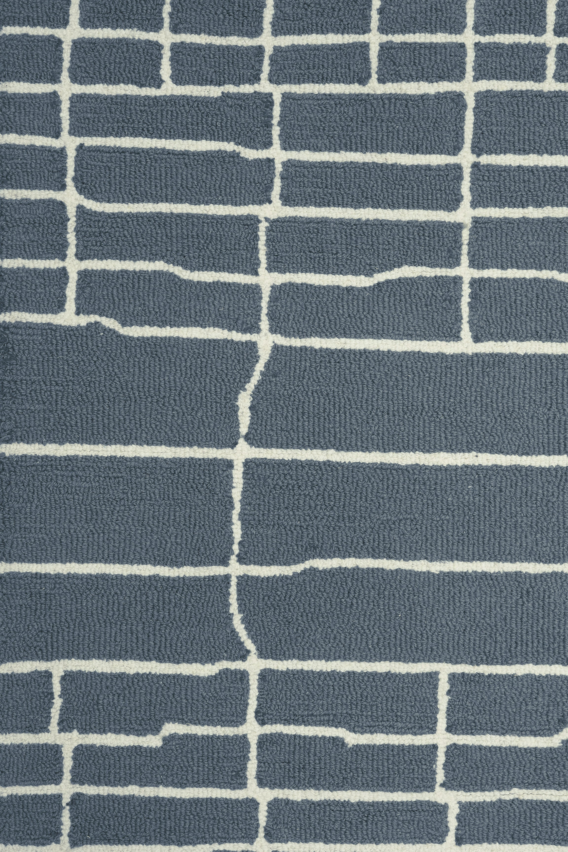 Sage Grid Meadow Rug - Blue