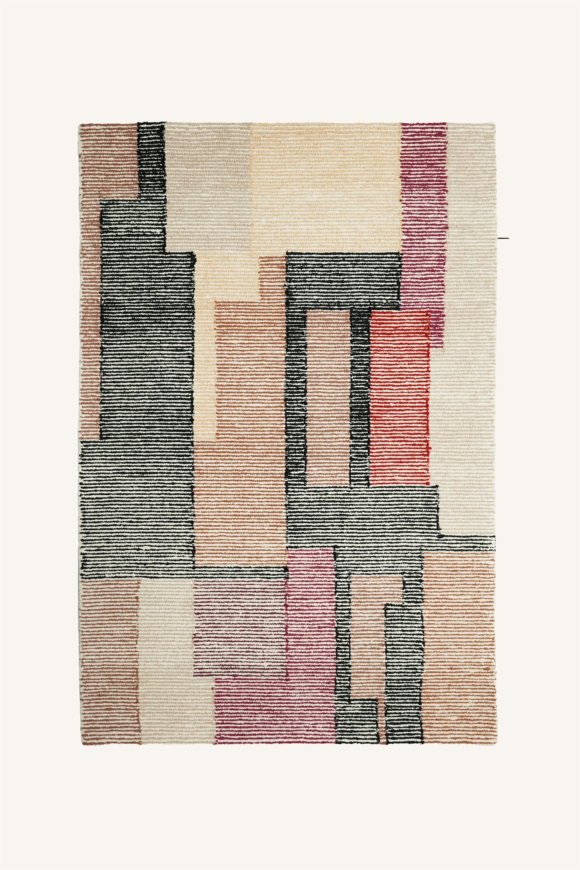 Modern Patchwork Path Rug