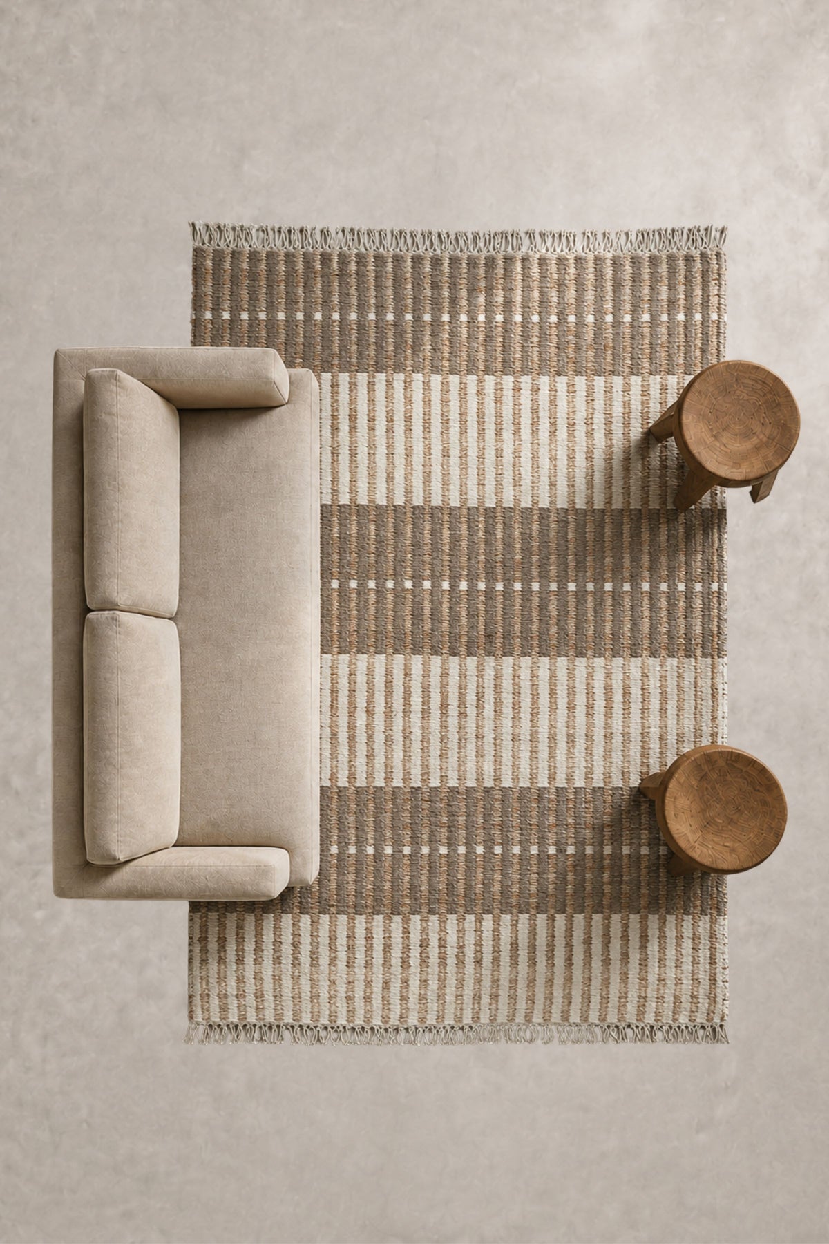 Madhuvan Stripe Handloom Rug