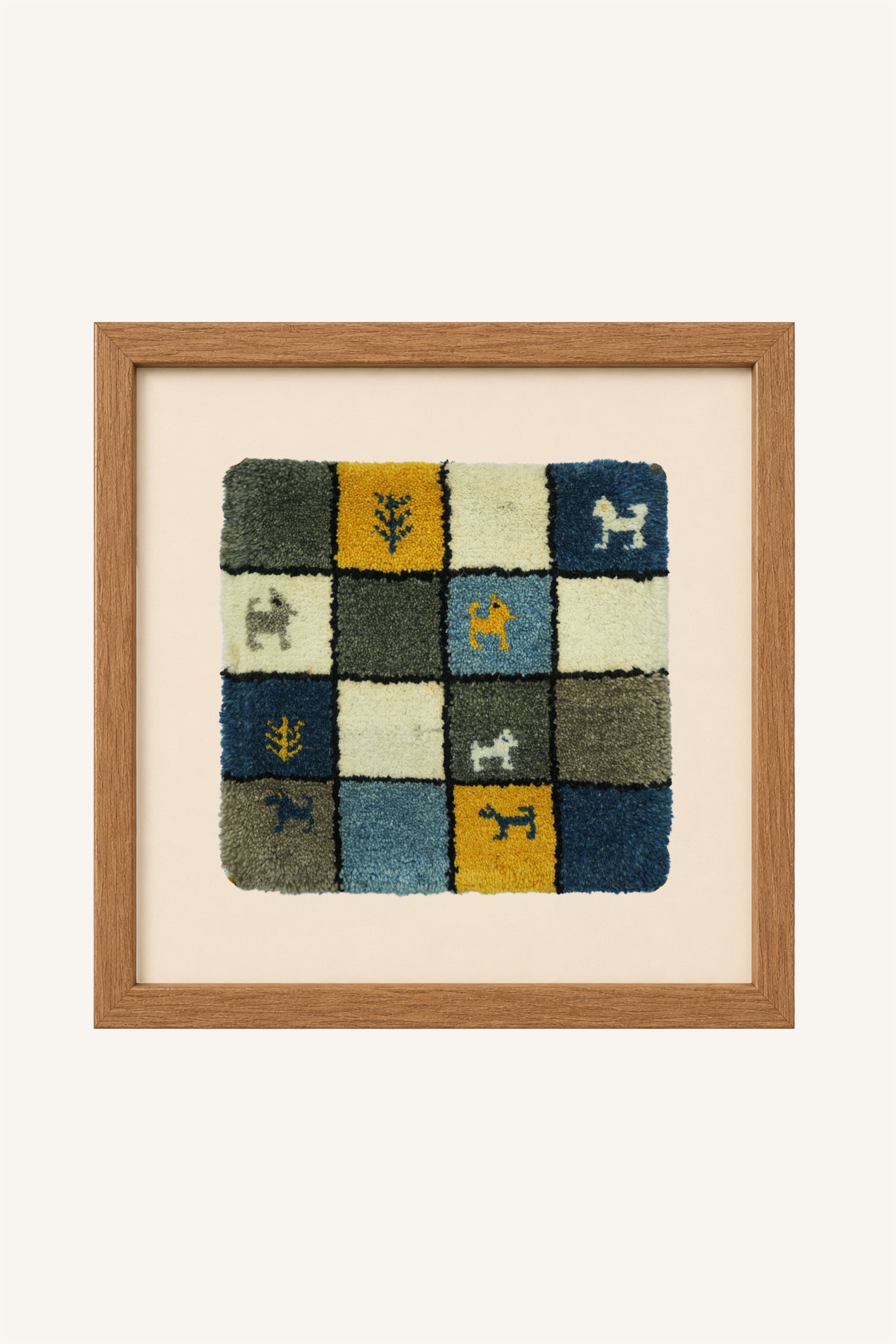 Indigo Patchwork Wall Art