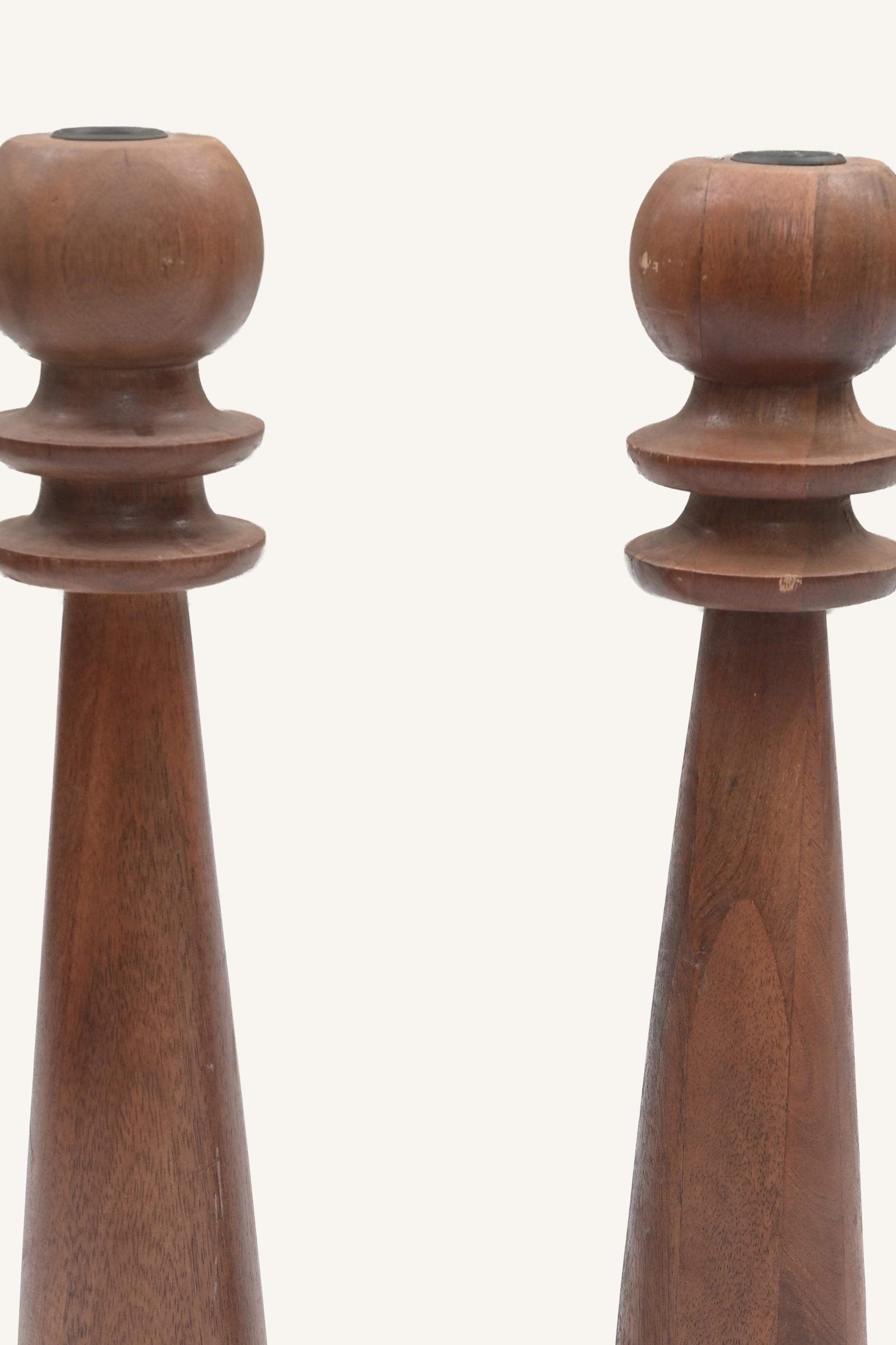 Sculpted Twin Taper Holders