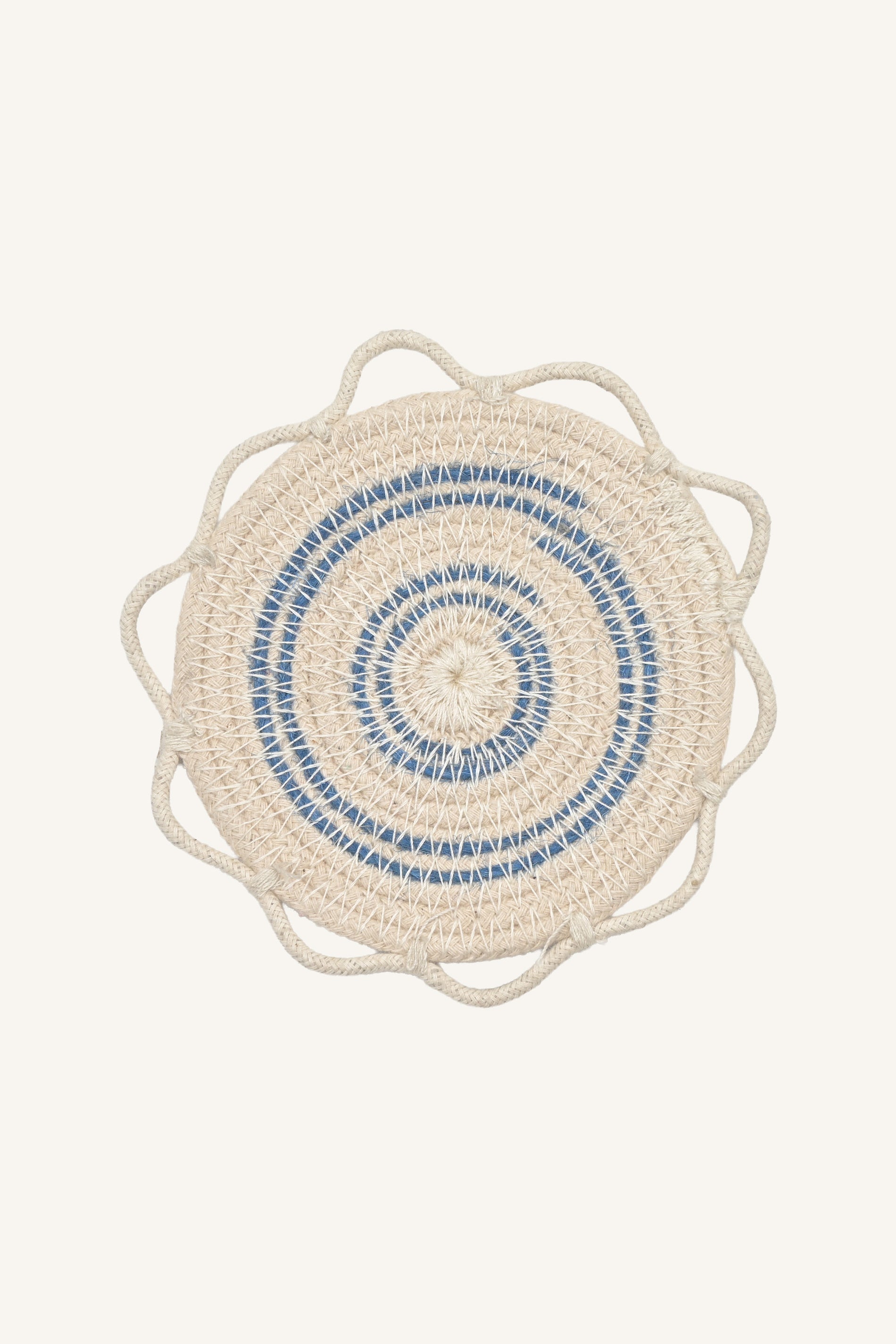 Blue Whorl Scallop Decor