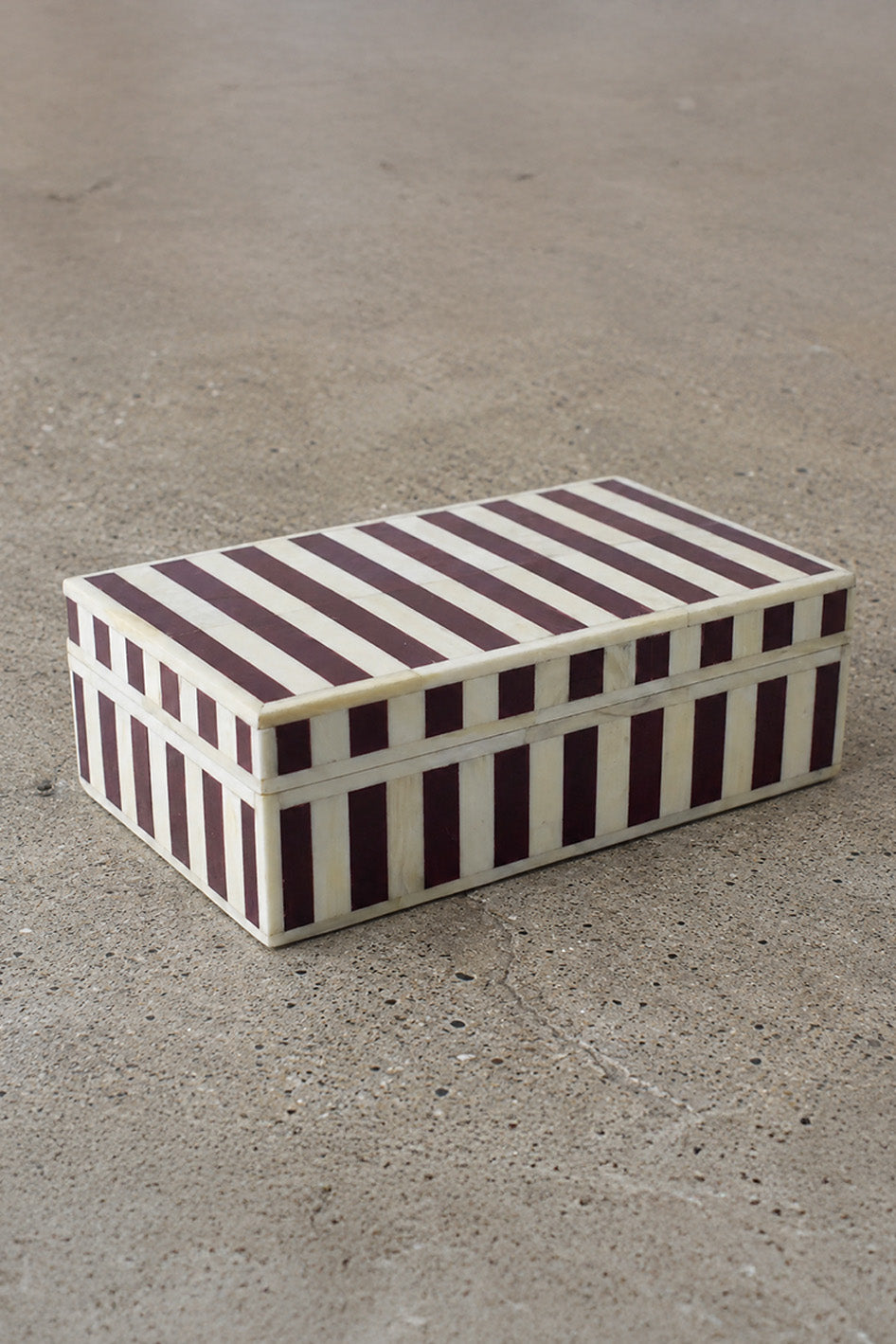 Regalia Stripe Bone Inlay Box