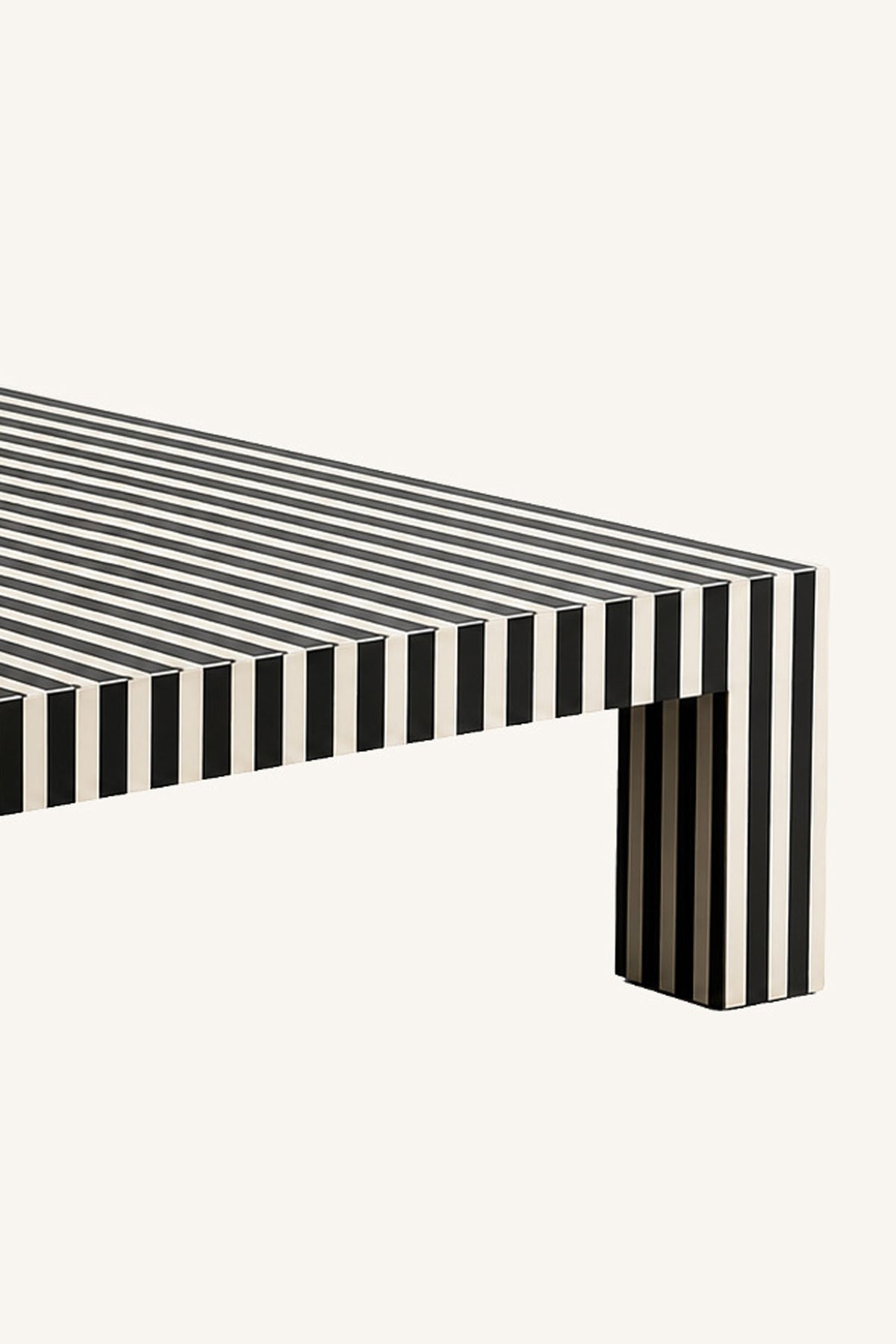 Pinstripe Block Table
