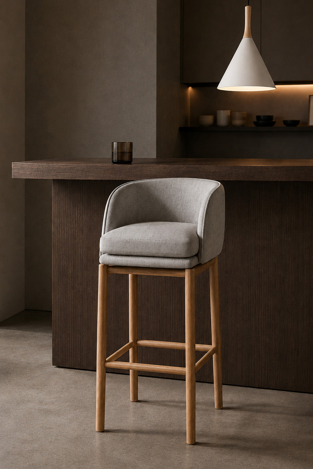 Cove Barrel Bar Chair