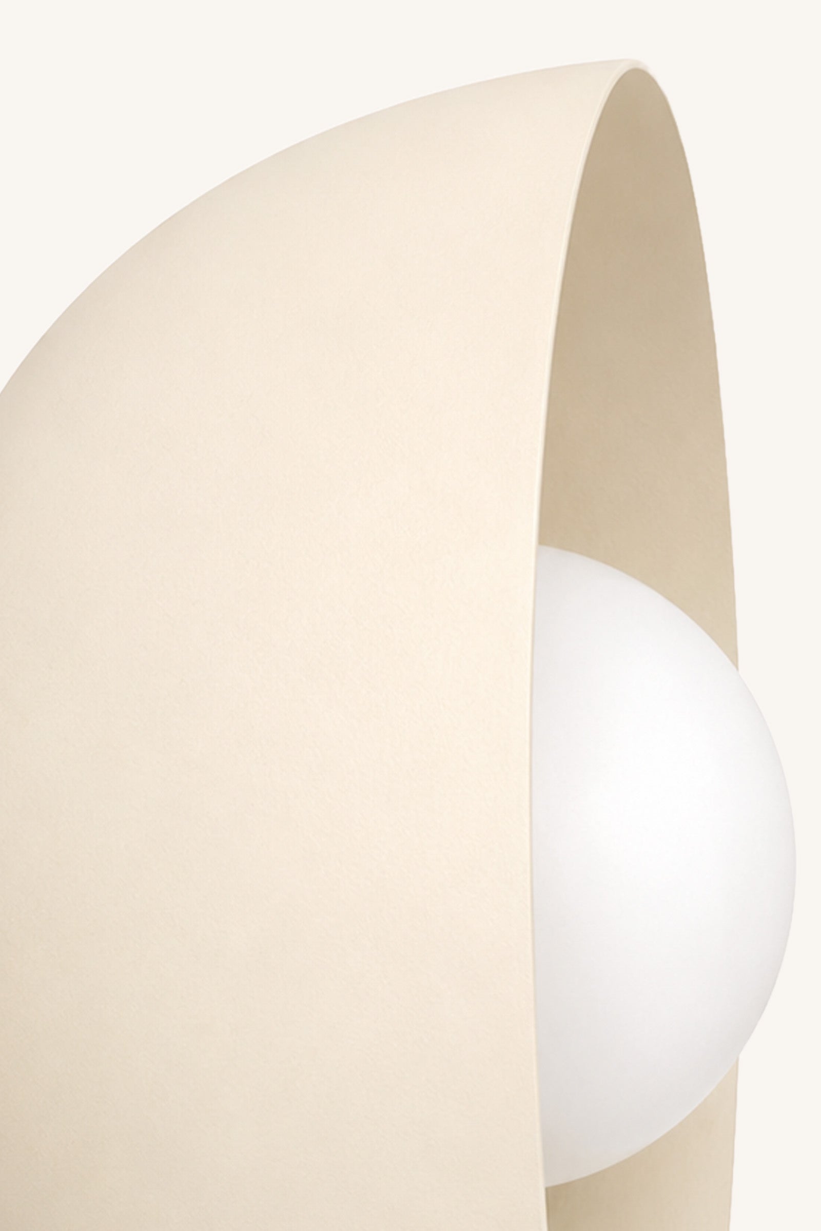 Luna Sphere Sconce - Cream