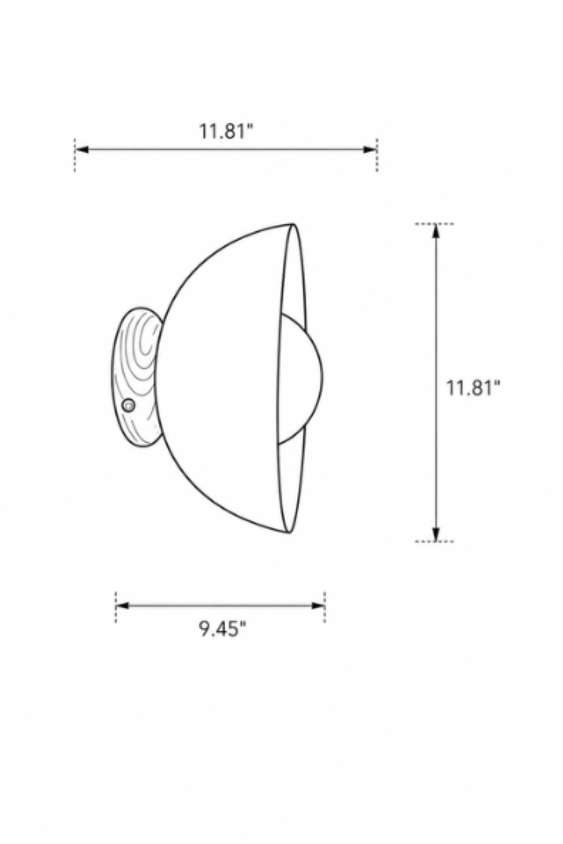 Luna Sphere Sconce - Cream