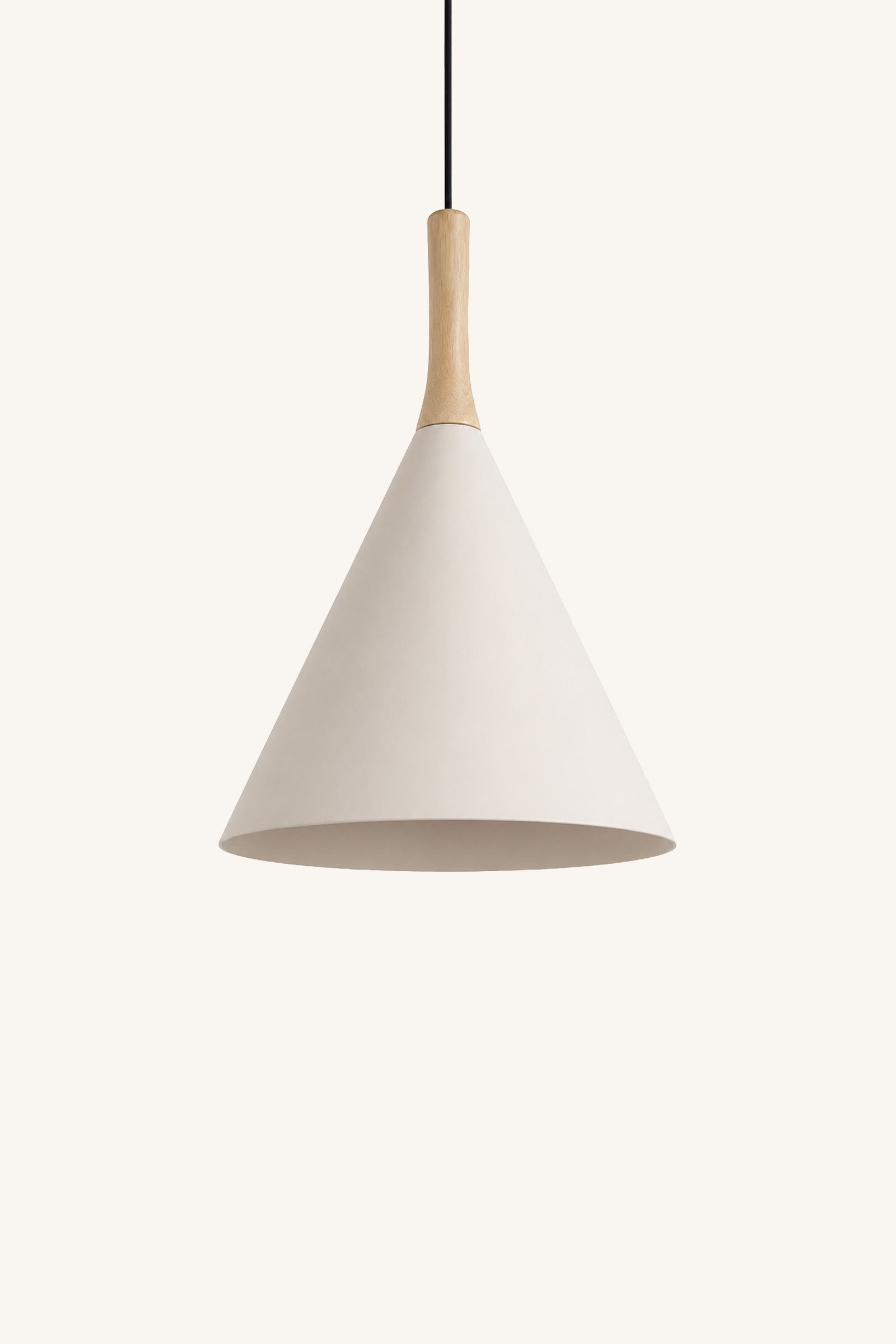 Kora Timber Pendant - Beige