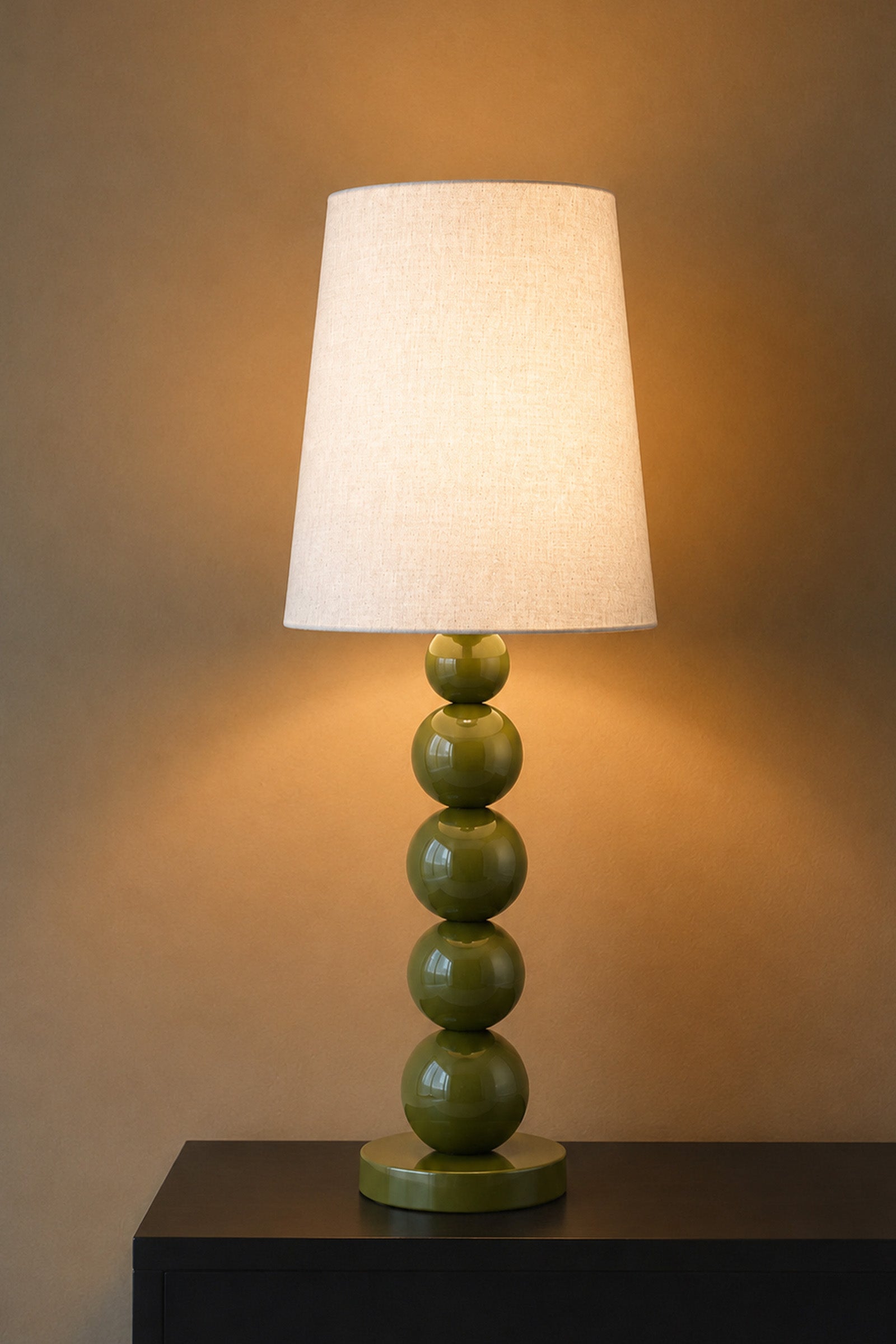 Cascade Pillar Lamp - Green