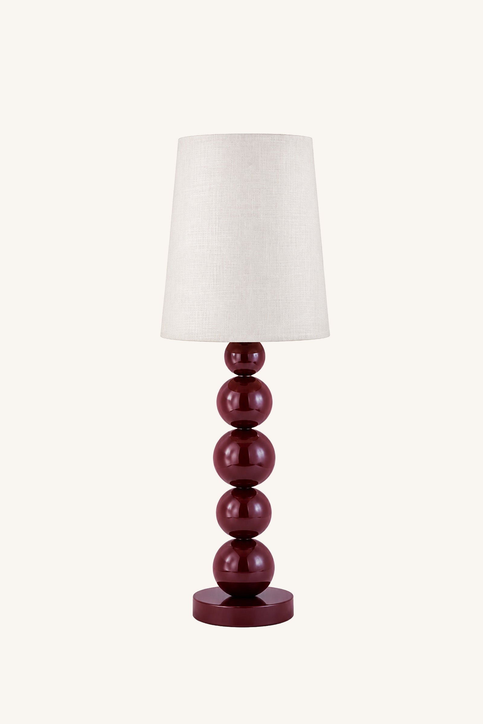 Cascade Pillar Lamp - Burgundy