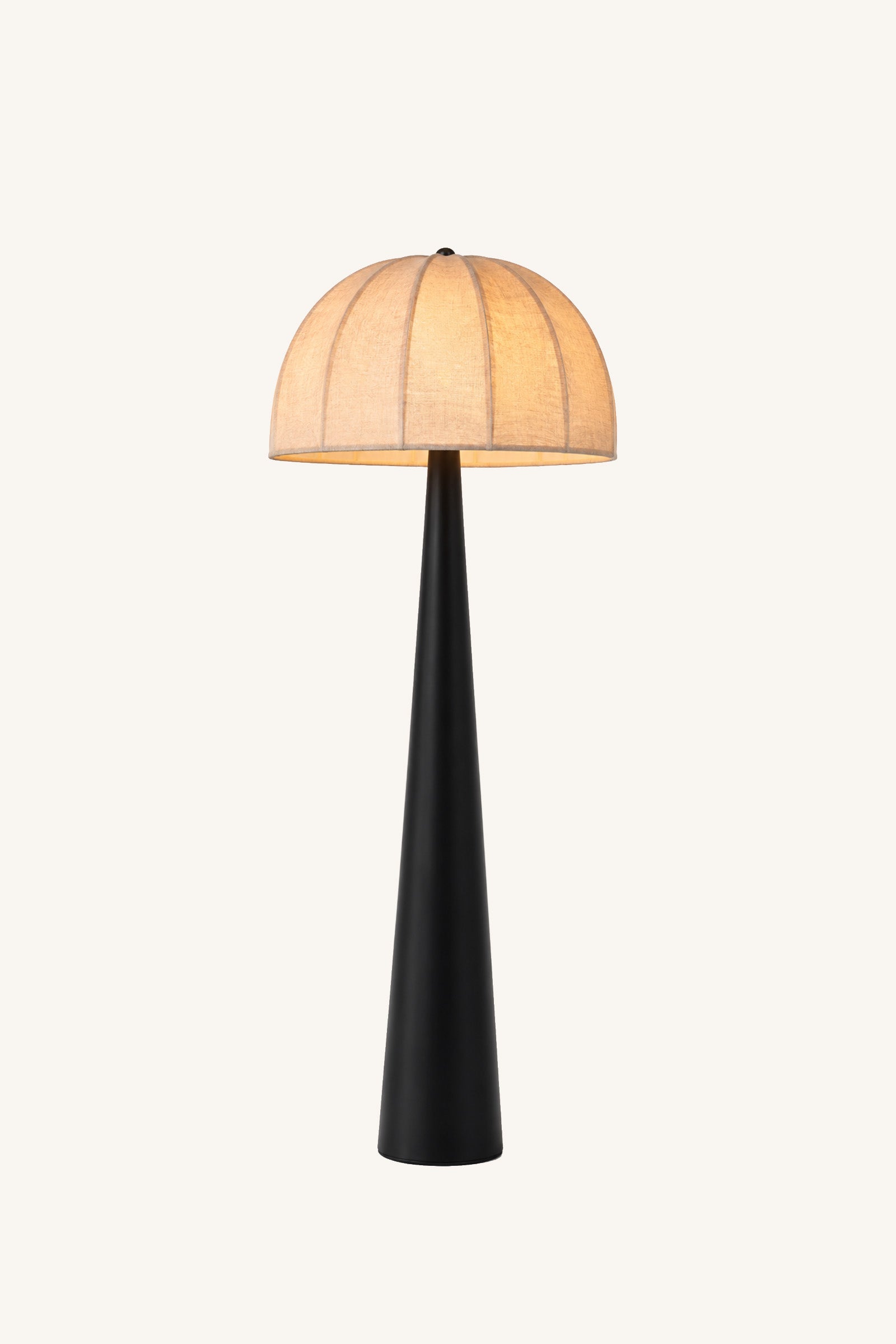 Obelisk Dome Floor Lamp - Fabric Shade