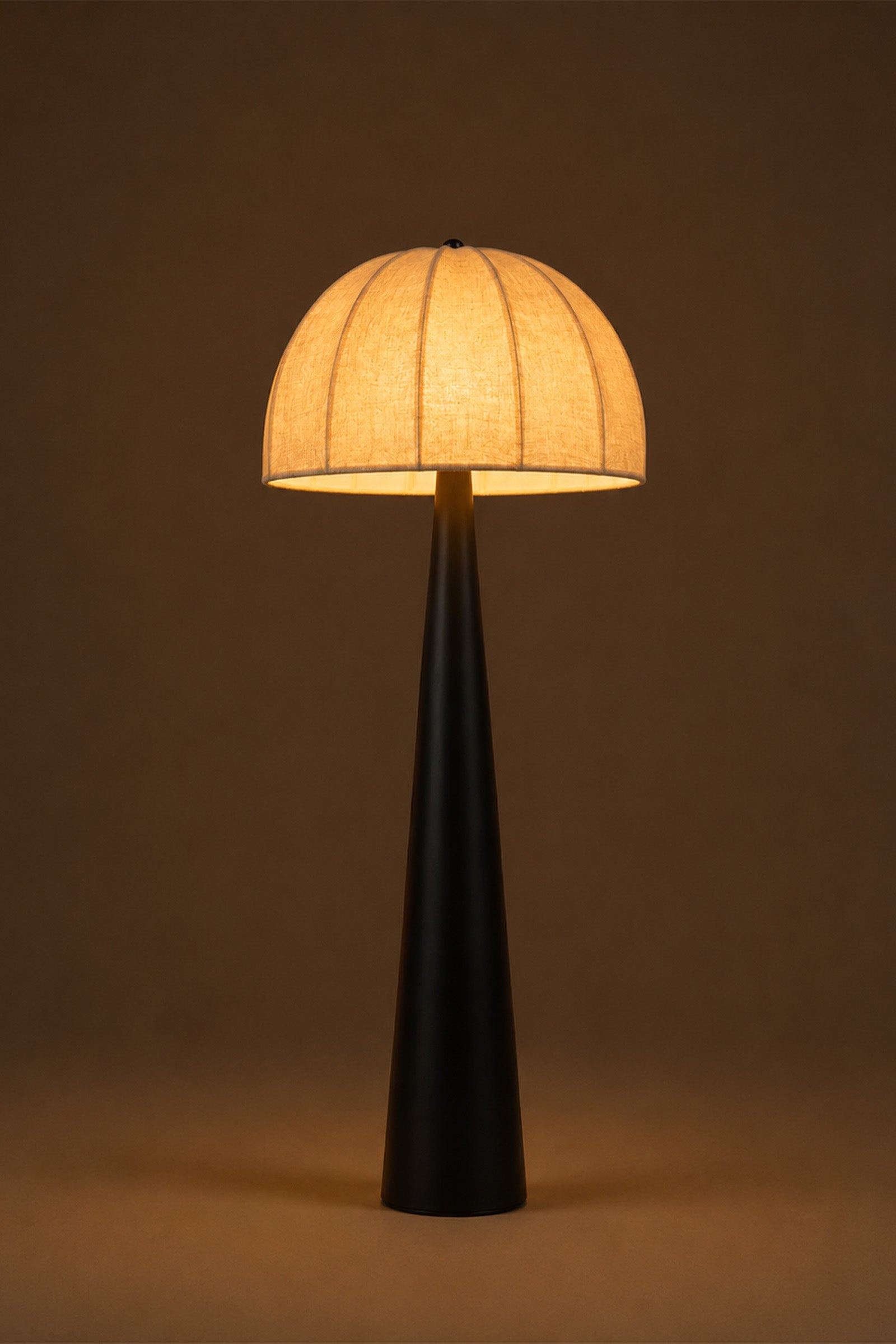 Obelisk Dome Floor Lamp - Fabric Shade