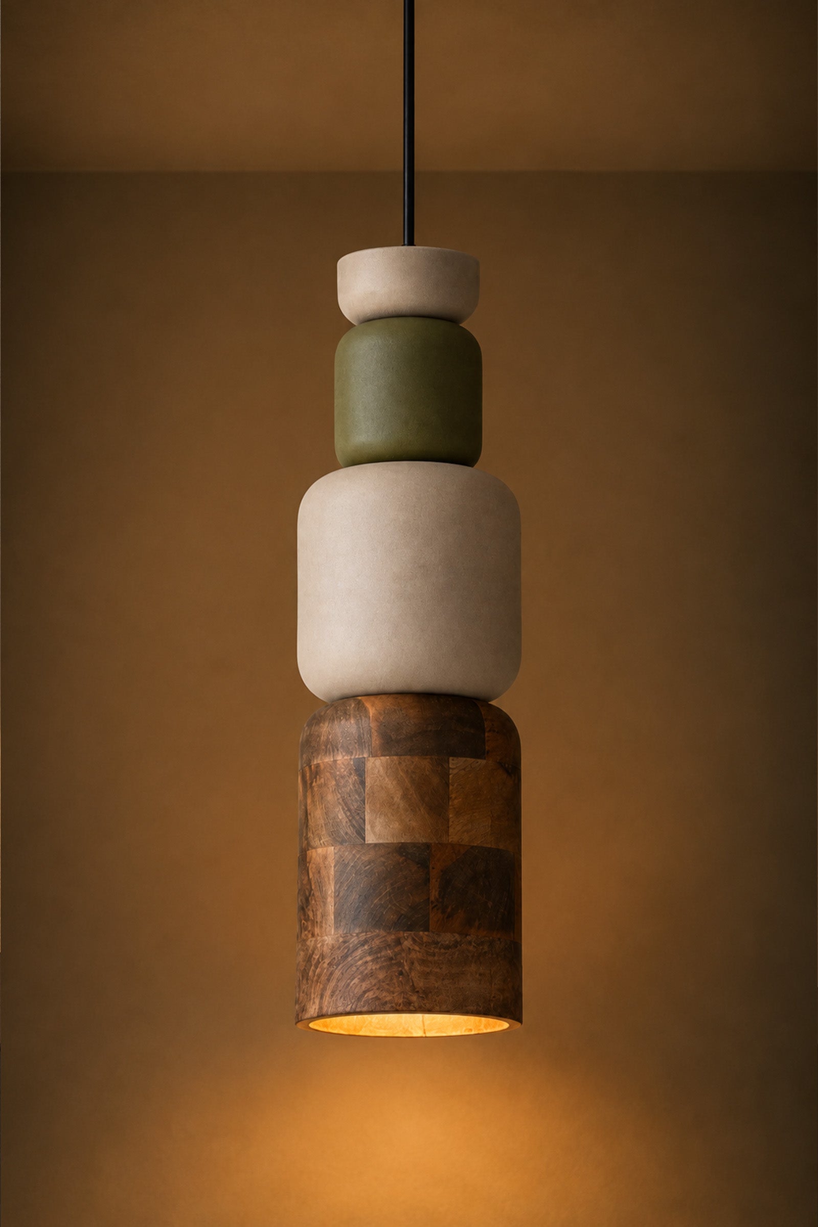 Kairo Block Pendant Lamp - Green