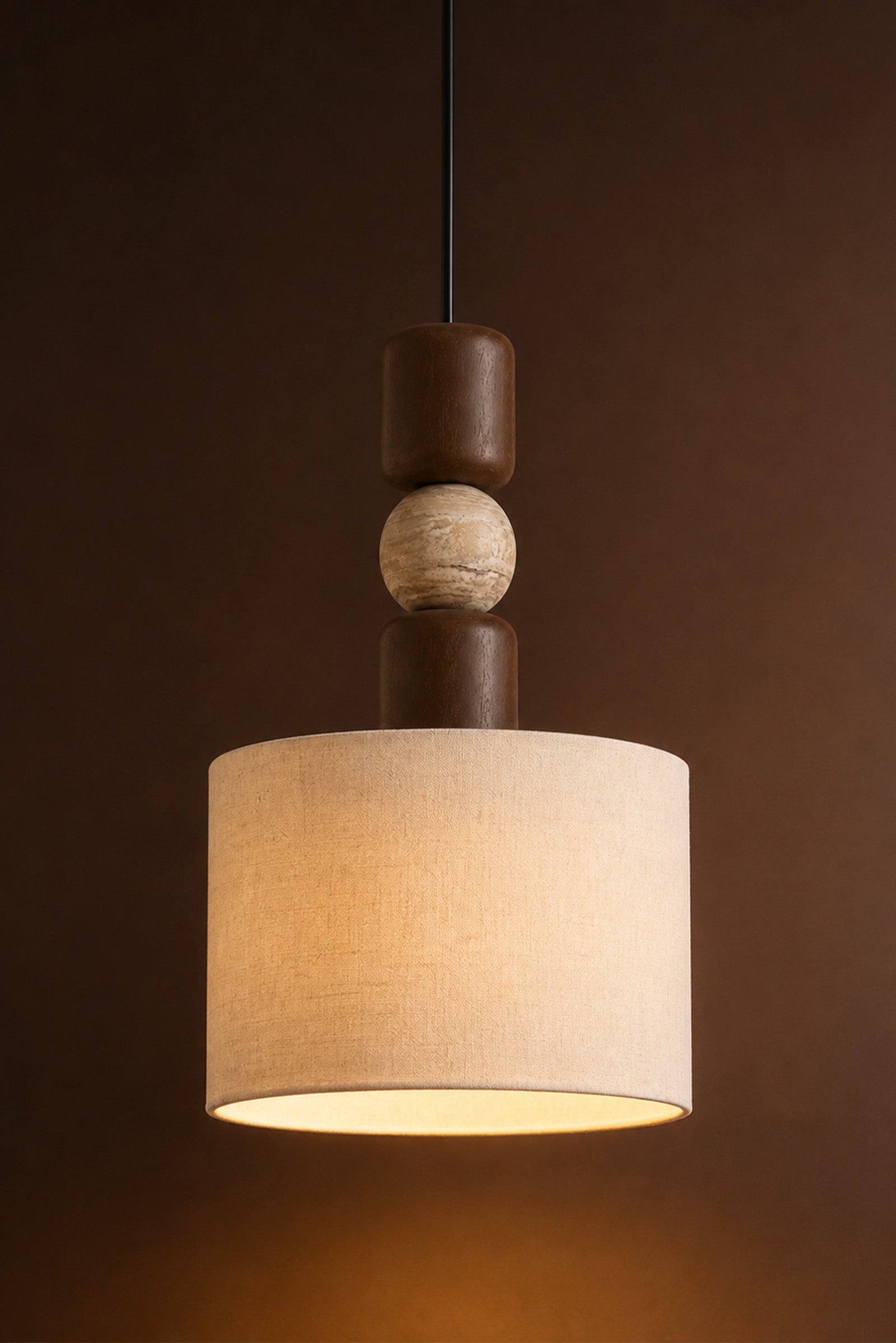 Verden Stack Pendant Lamp - Brown