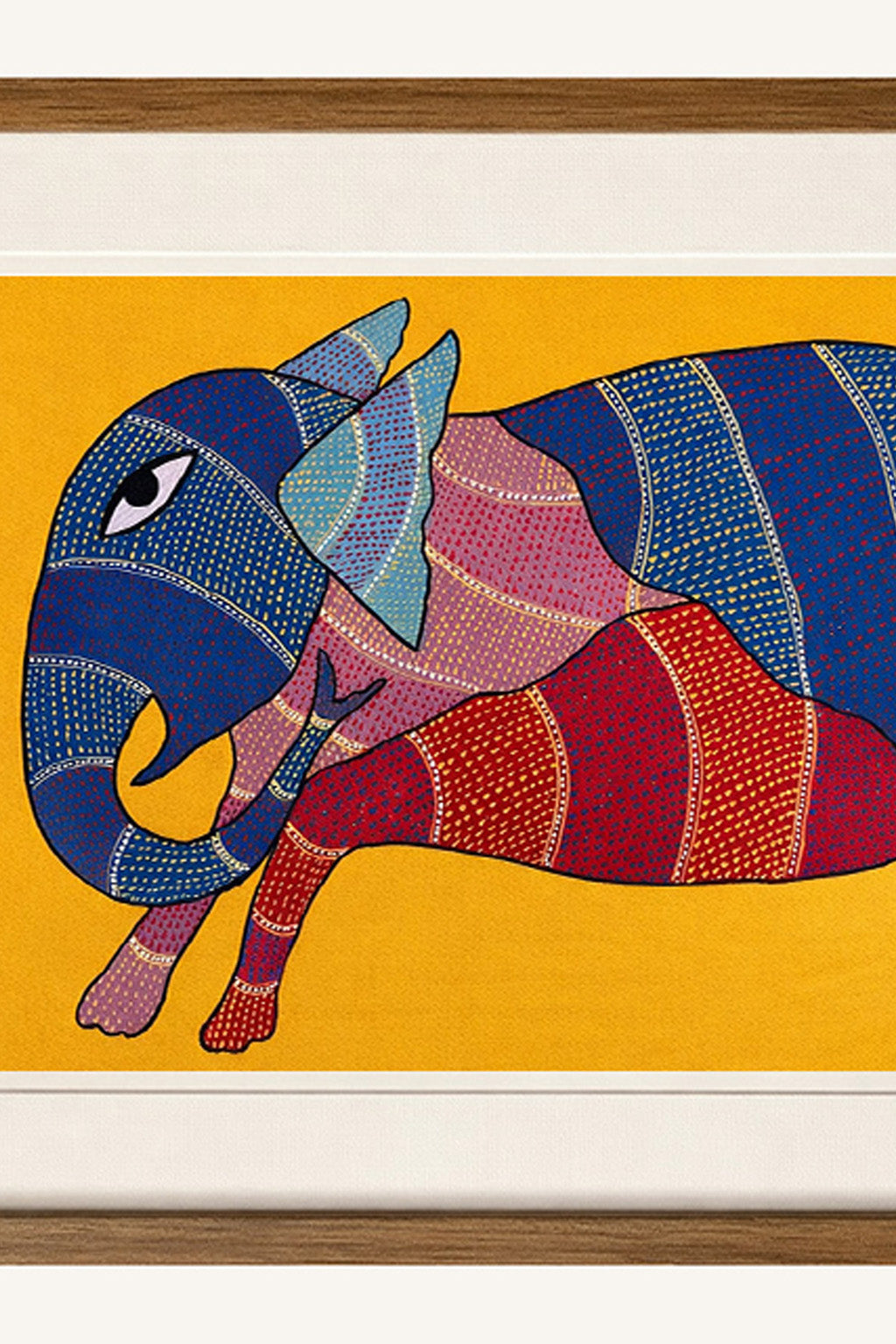 Indigo Guardian Gond Art